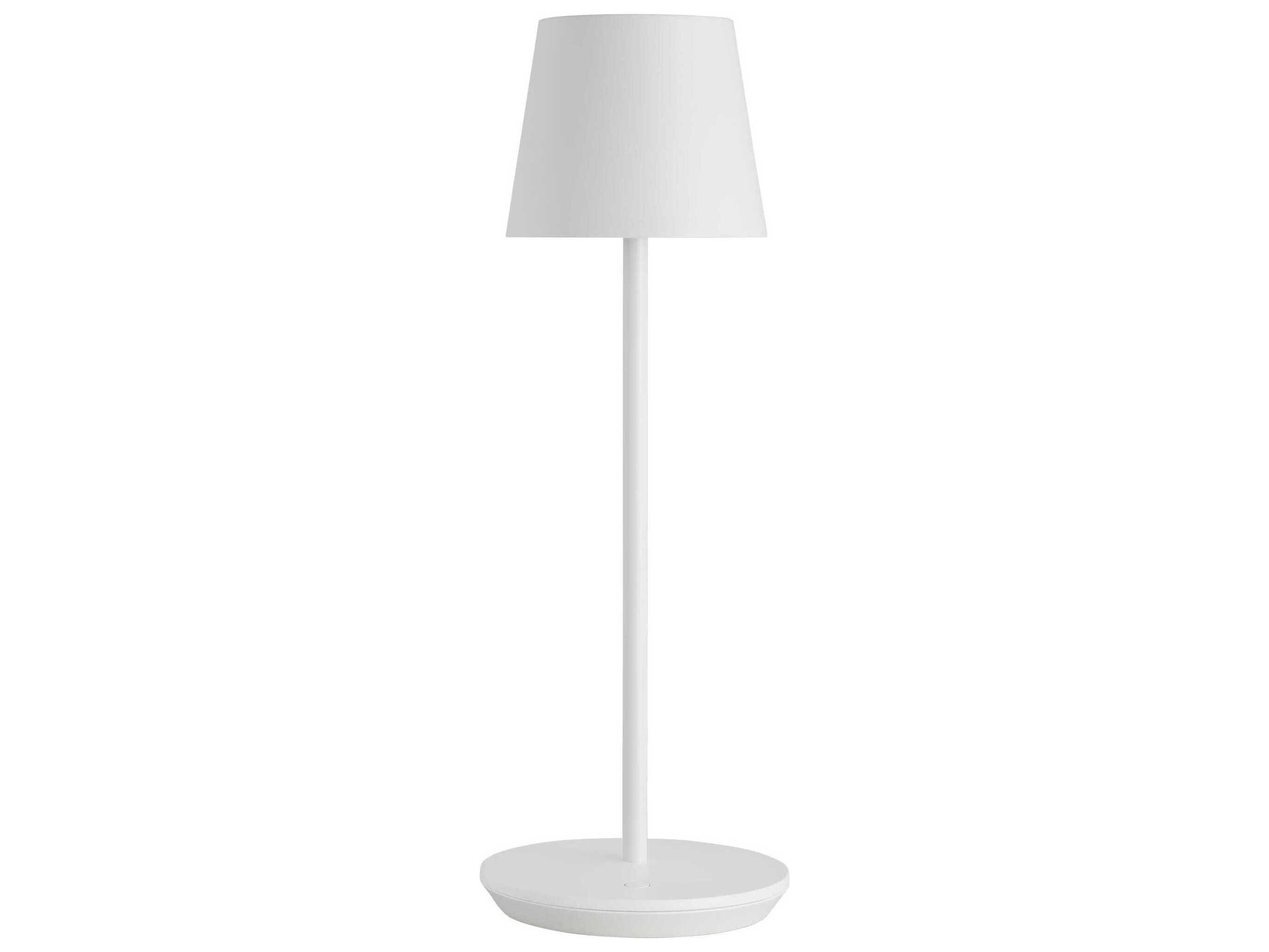 Visual Comfort Modern Nevis Matte White Table Lamp