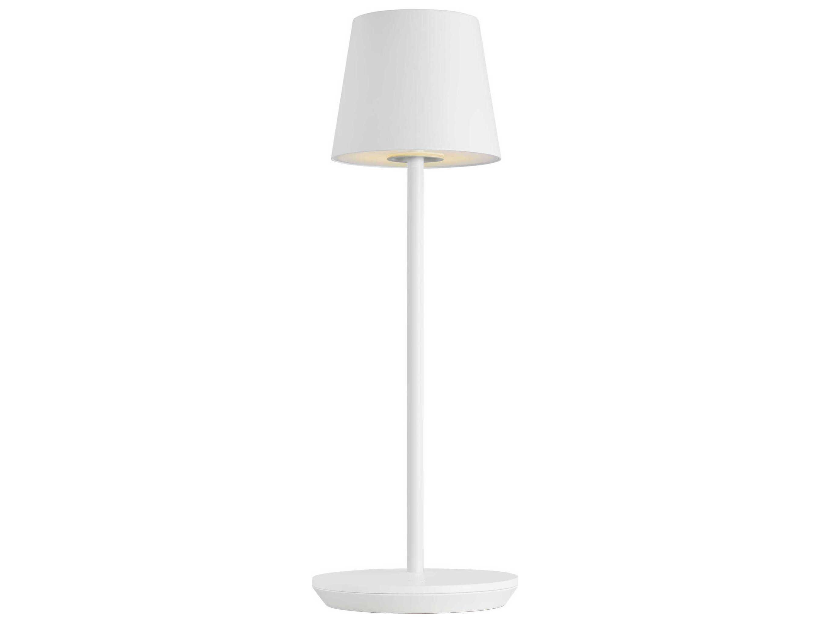 Visual Comfort Modern Nevis Matte White Table Lamp