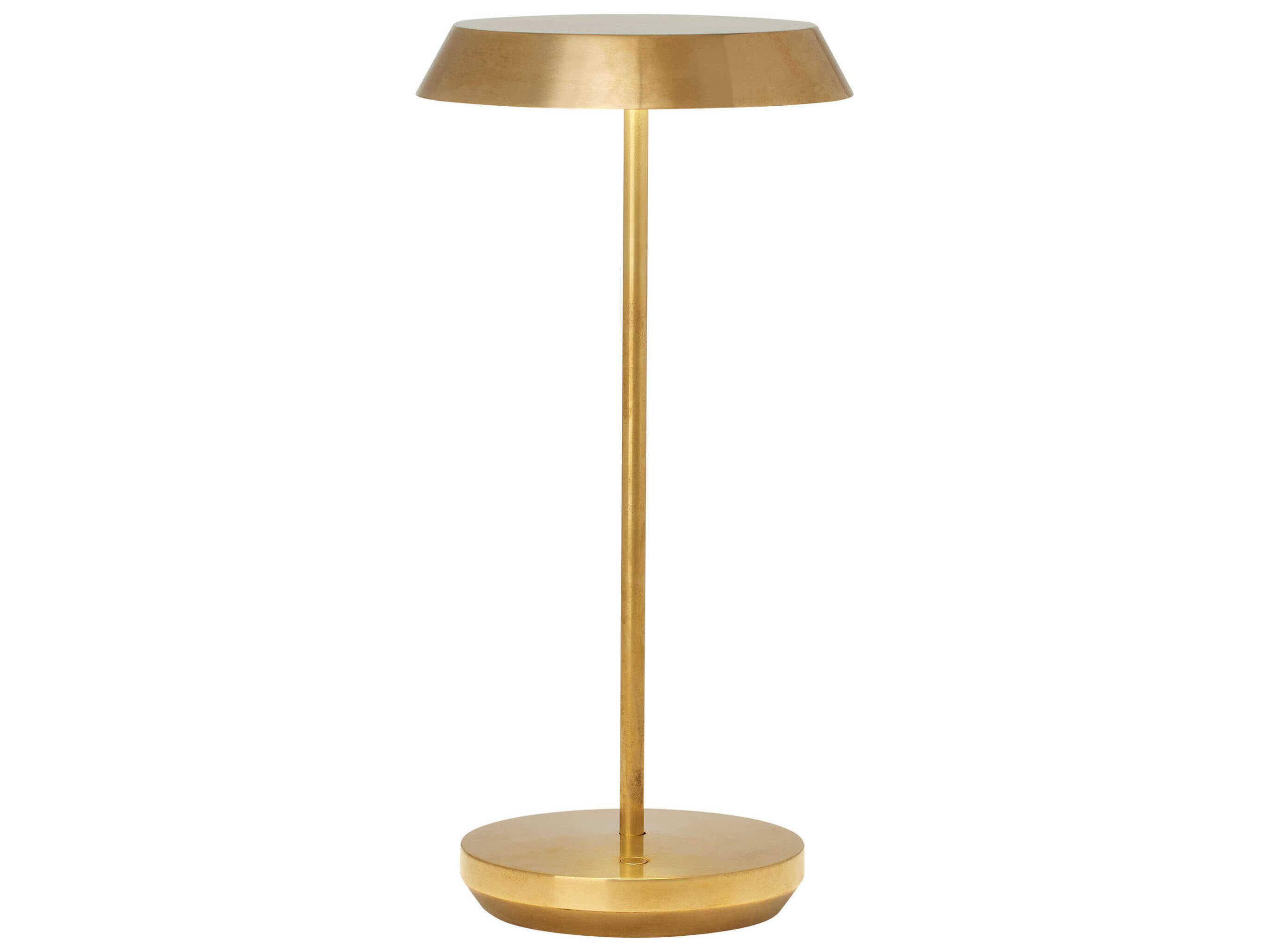 Visual Comfort Modern Tepa Natural Brass Table Lamp