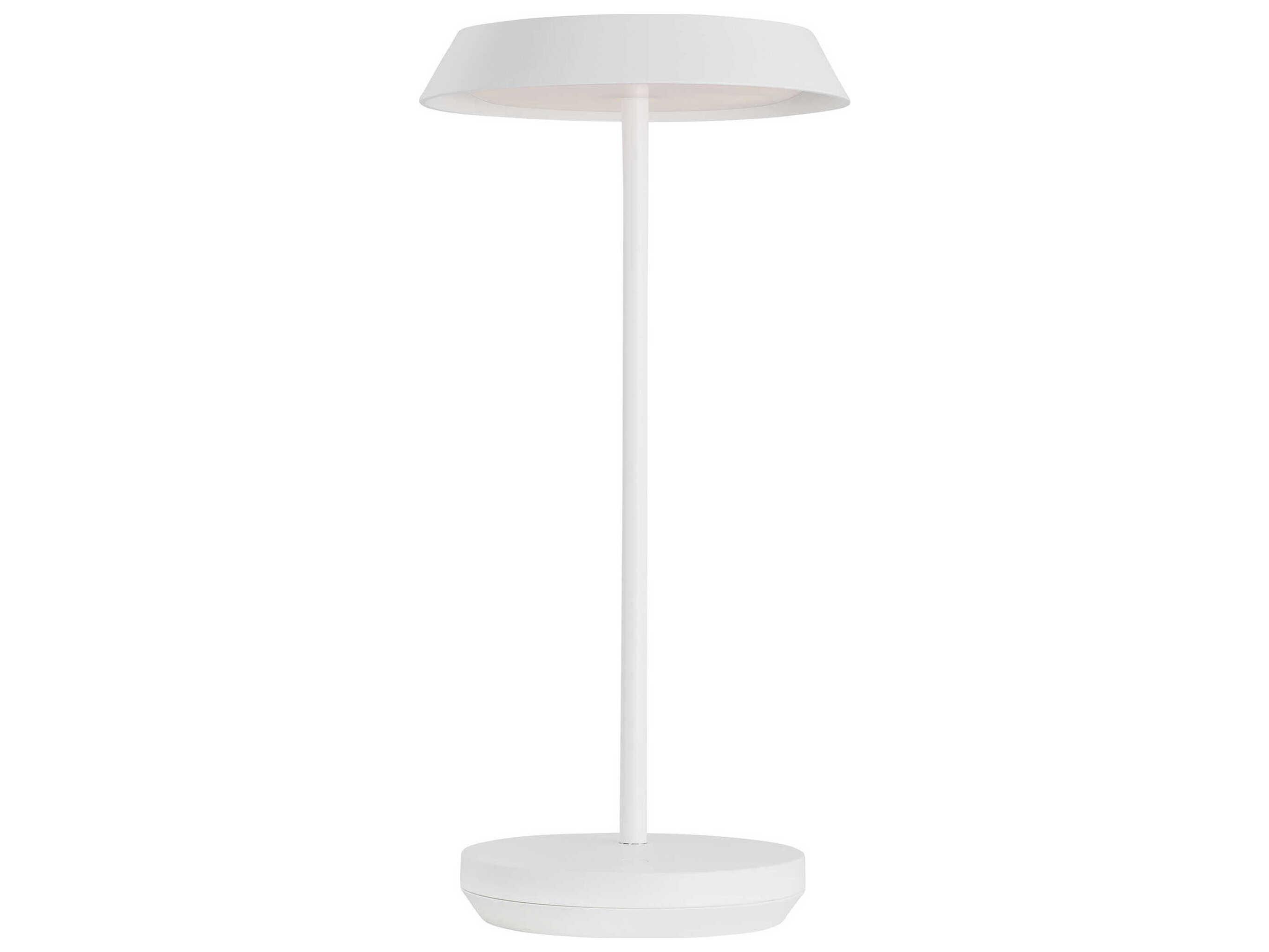 Visual Comfort Modern Tepa Matte White Table Lamp