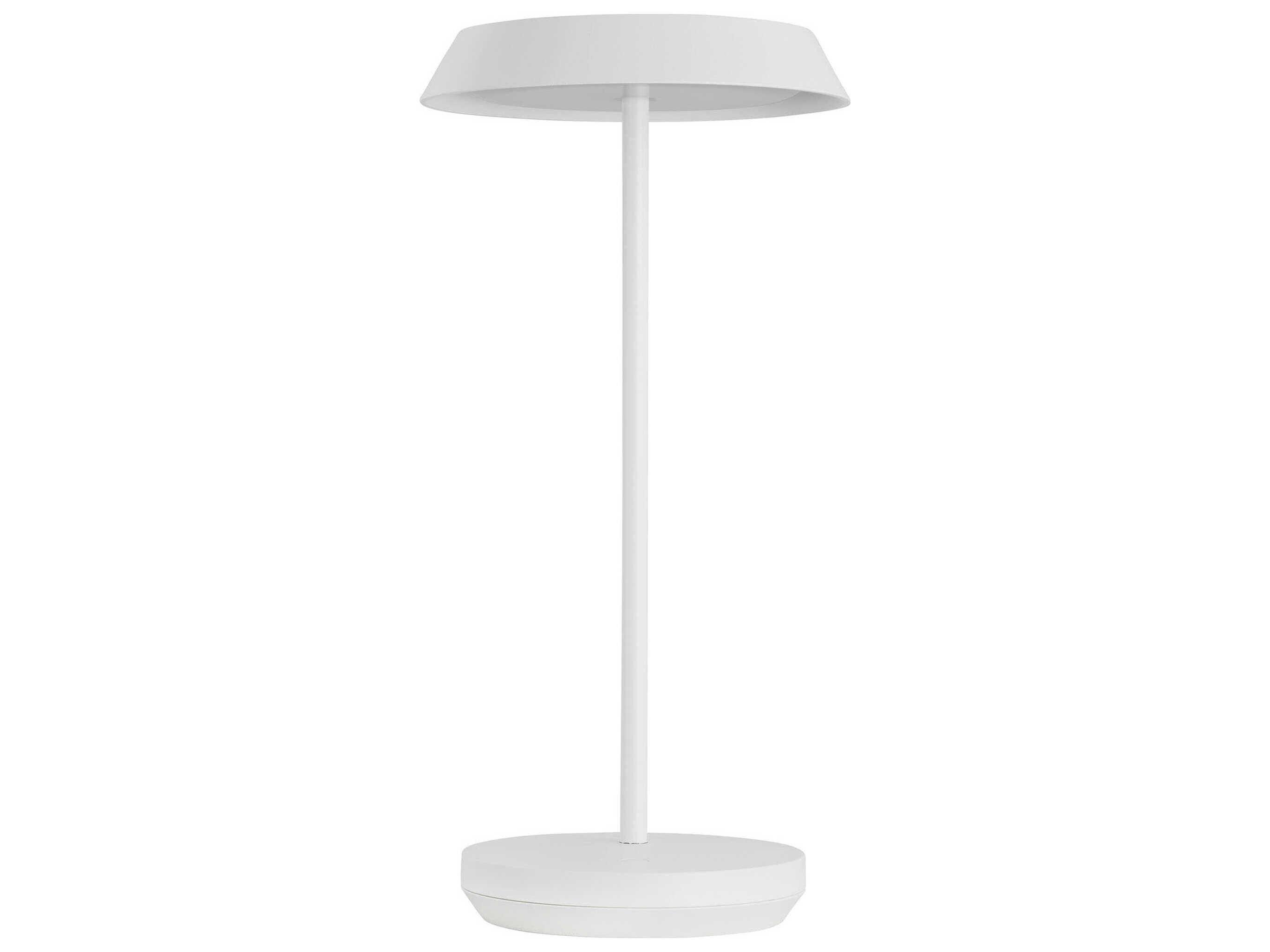 Visual Comfort Modern Tepa Matte White Table Lamp