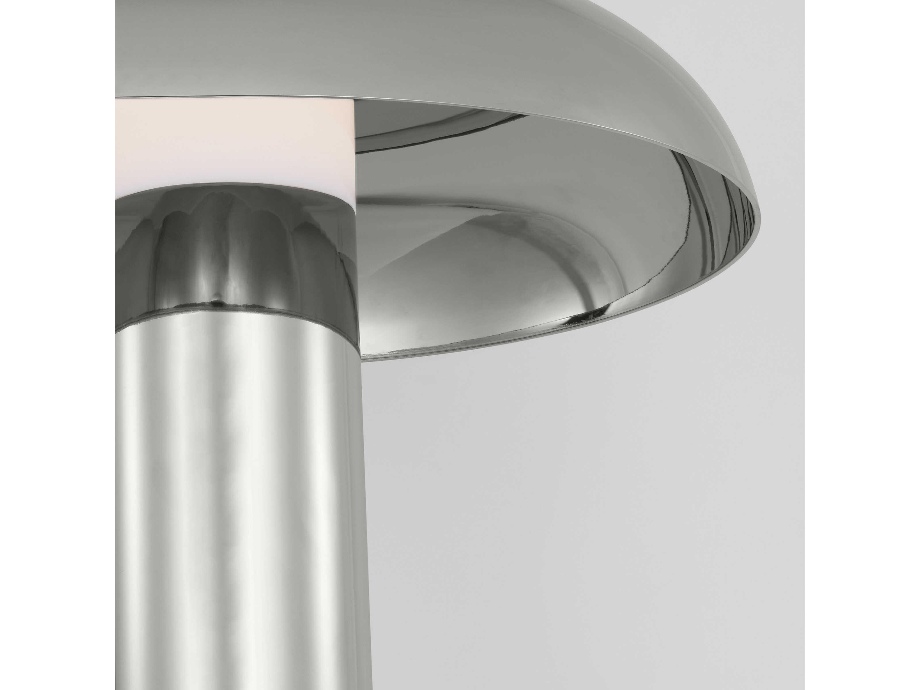 Visual Comfort Modern Louver Polished Nickel Table Lamp