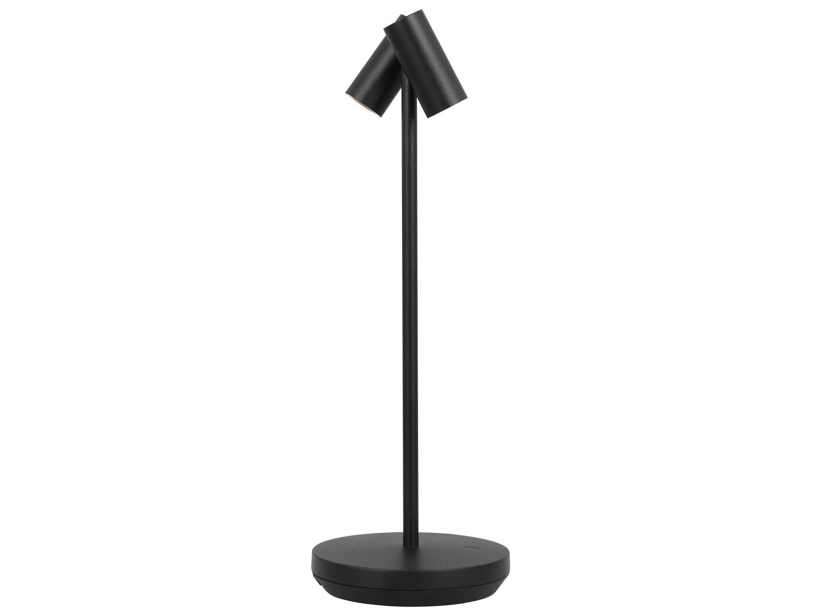 Visual Comfort Modern Doppia Black Table Lamp