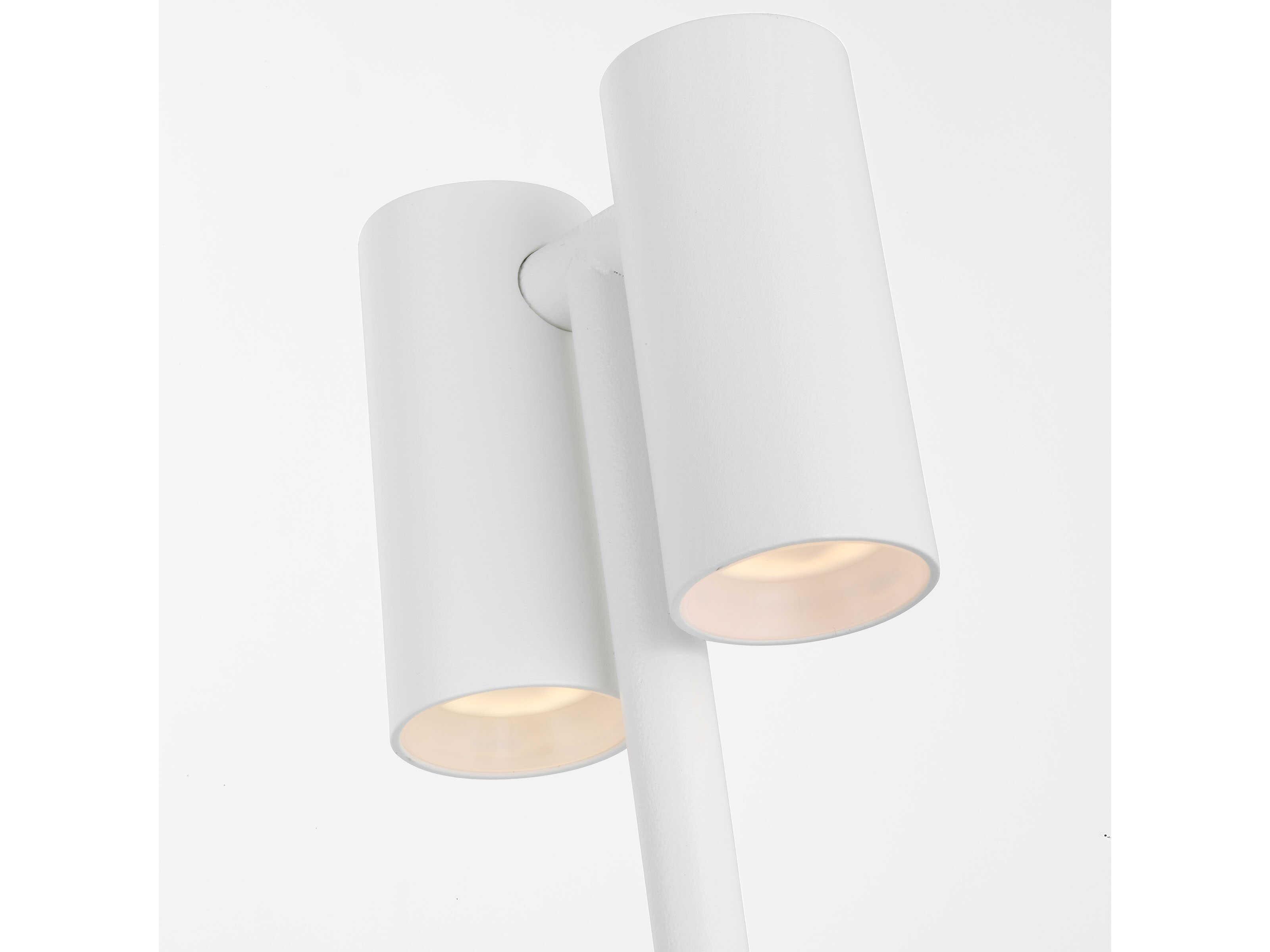 Visual Comfort Modern Doppia Matte White Table Lamp