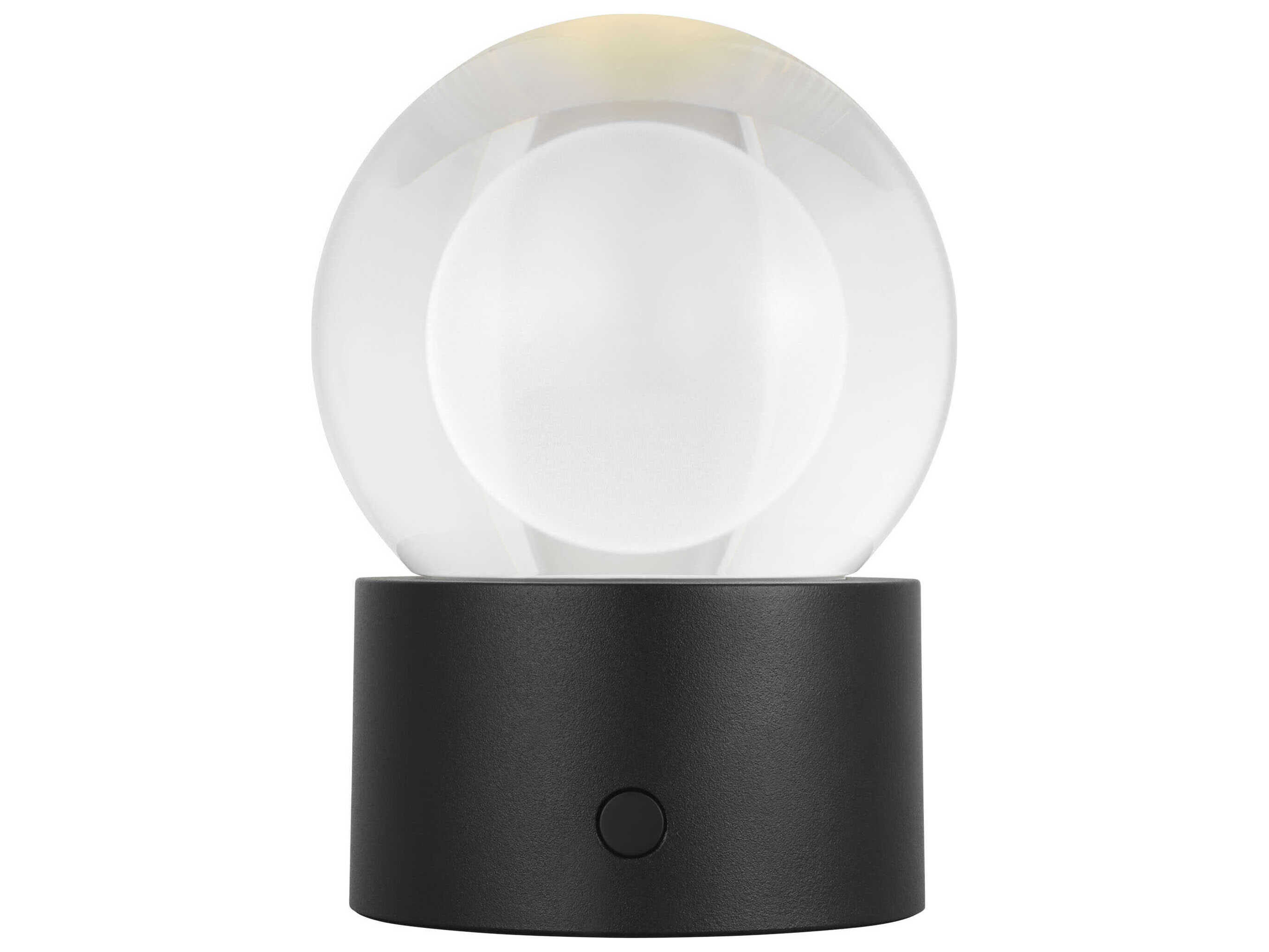 Visual Comfort Modern Mina Black Table Lamp