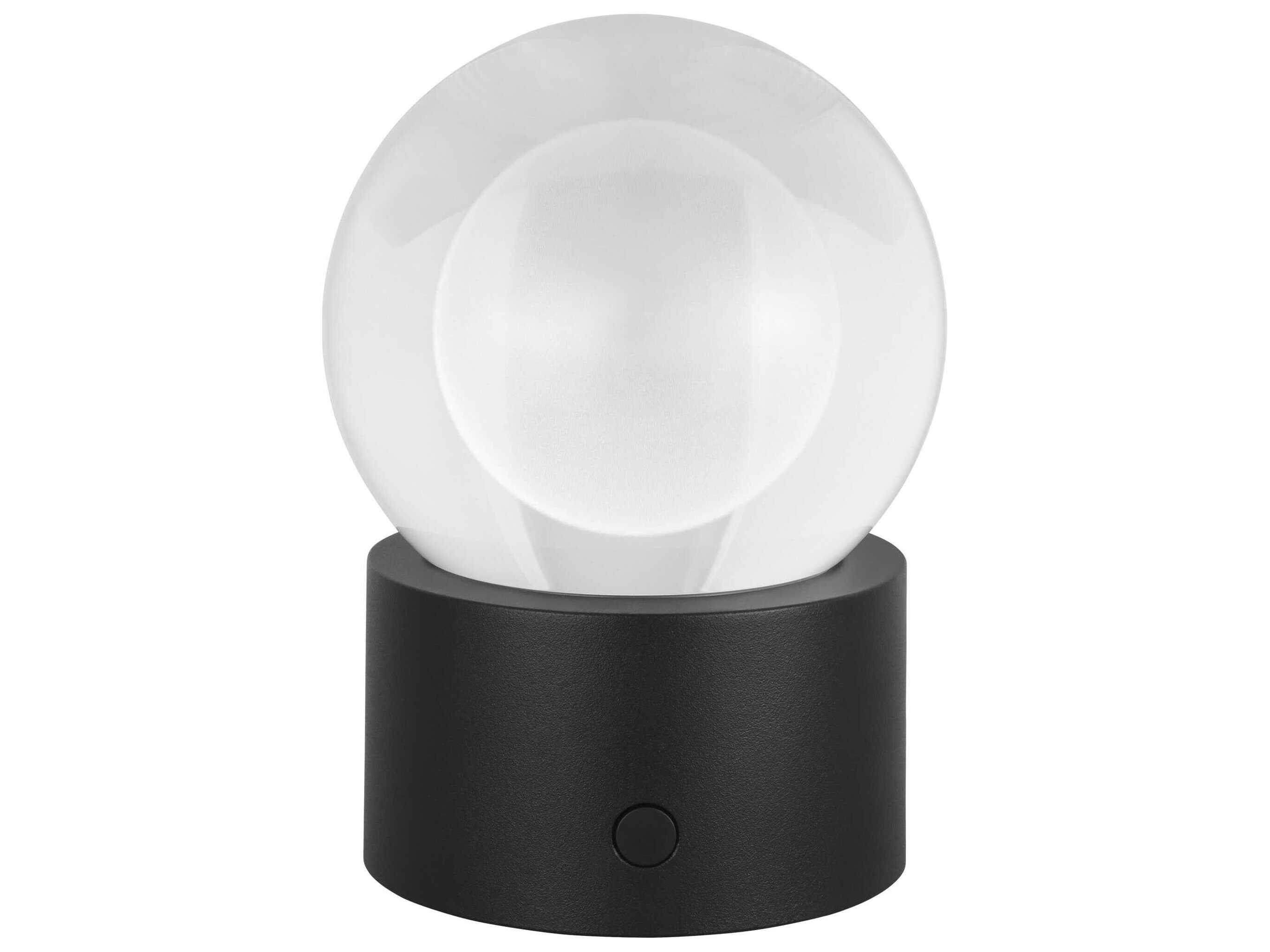 Visual Comfort Modern Mina Black Table Lamp