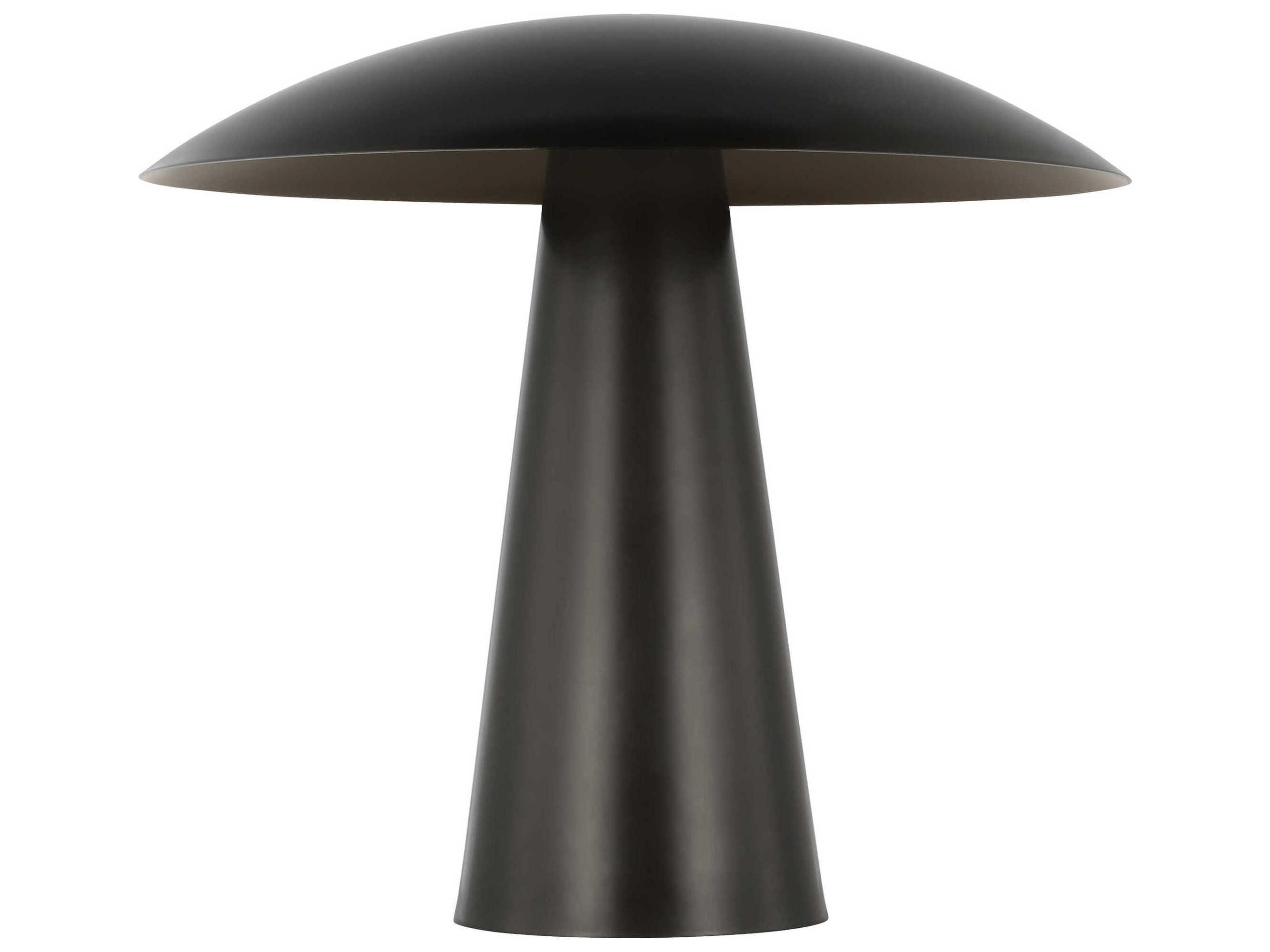 Visual Comfort Modern Aegis Dark Bronze Table Lamp