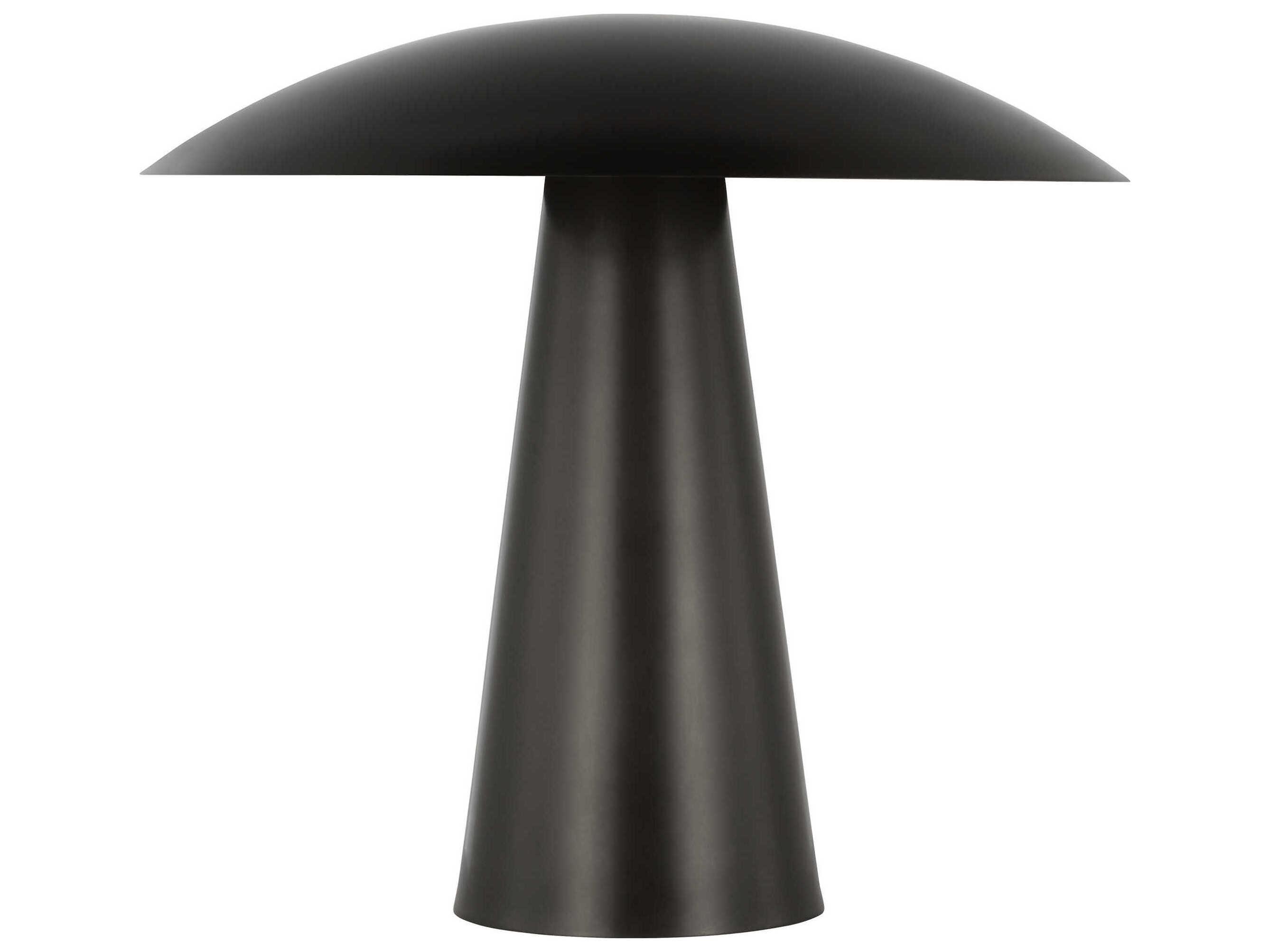 Visual Comfort Modern Aegis Dark Bronze Table Lamp