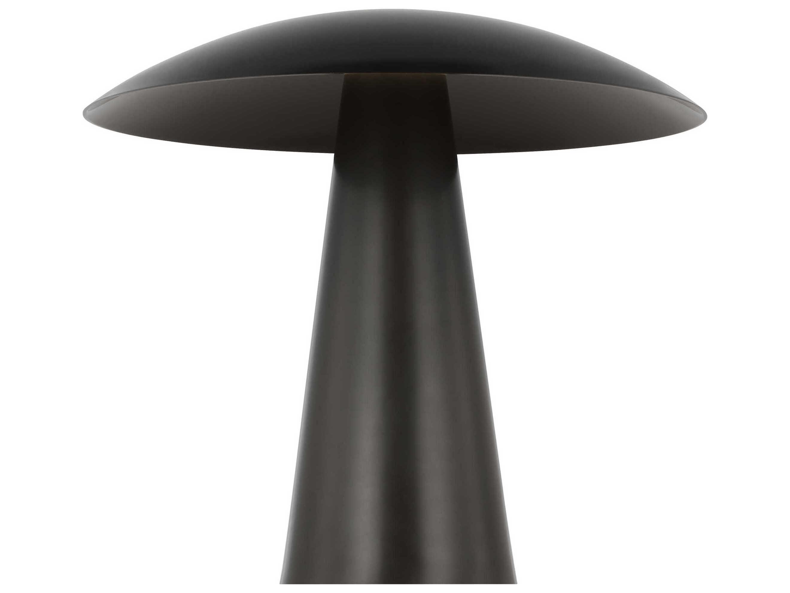 Visual Comfort Modern Aegis Dark Bronze Table Lamp
