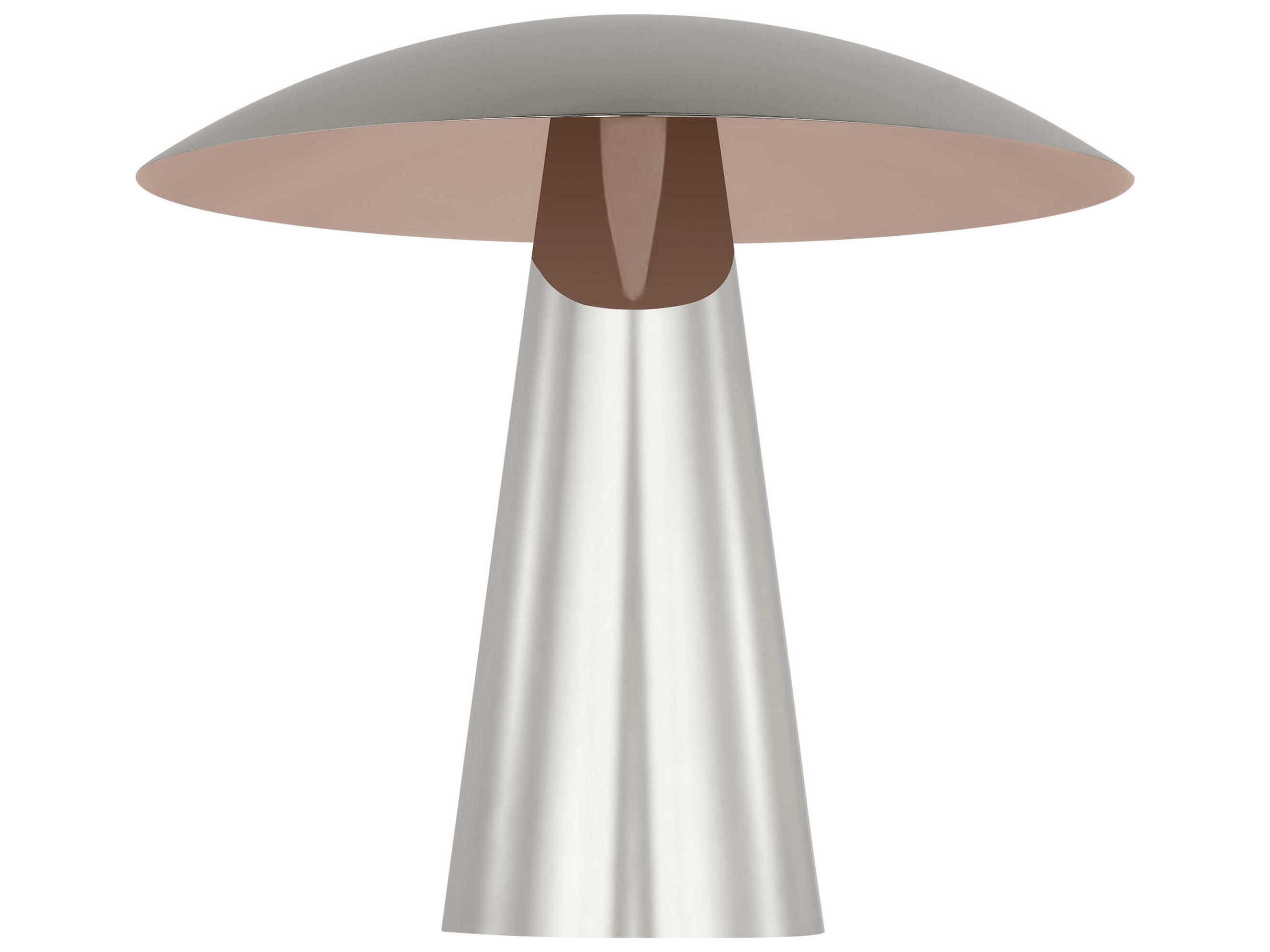 Visual Comfort Modern Aegis Polished Nickel Table Lamp