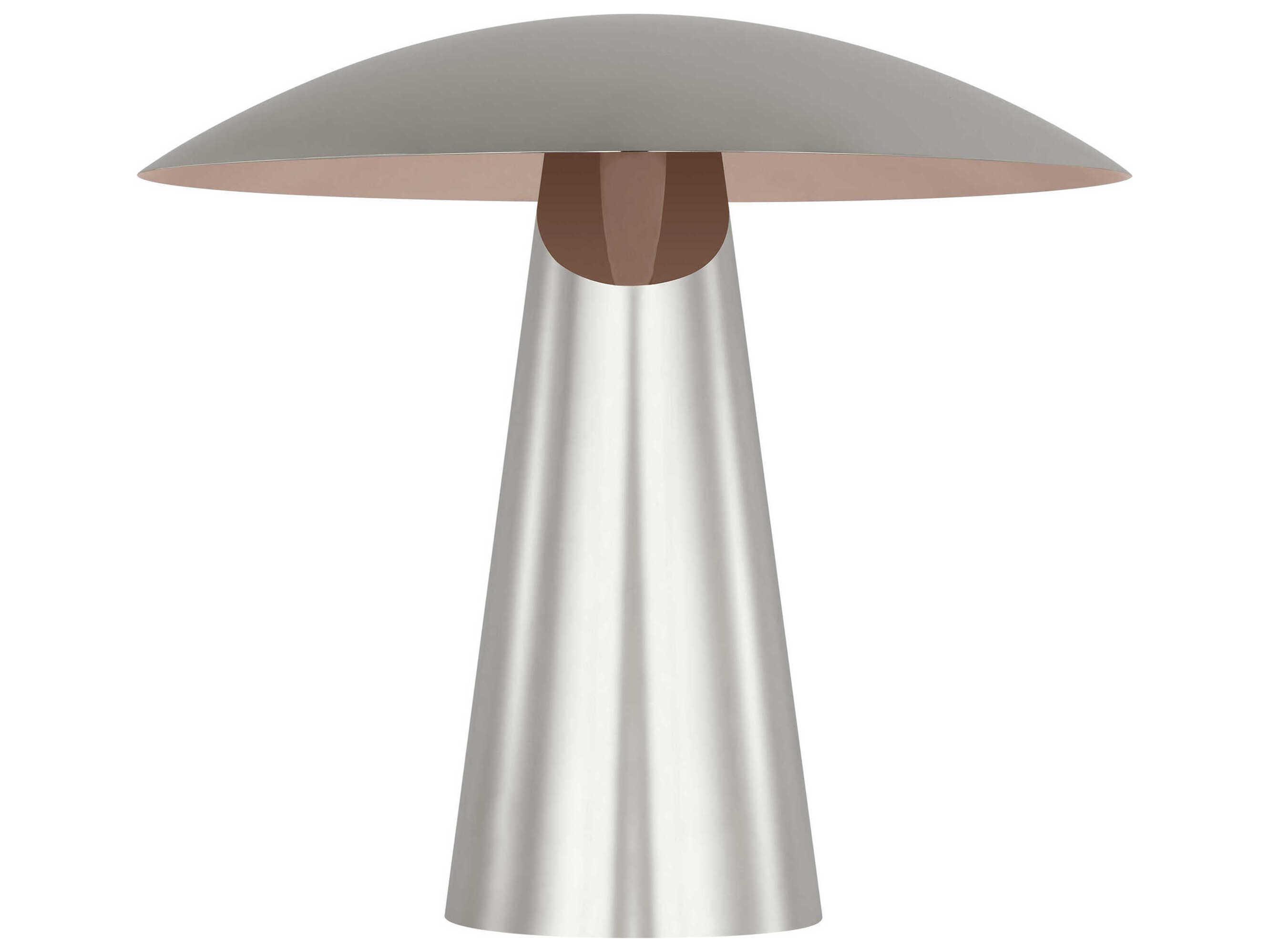 Visual Comfort Modern Aegis Polished Nickel Table Lamp