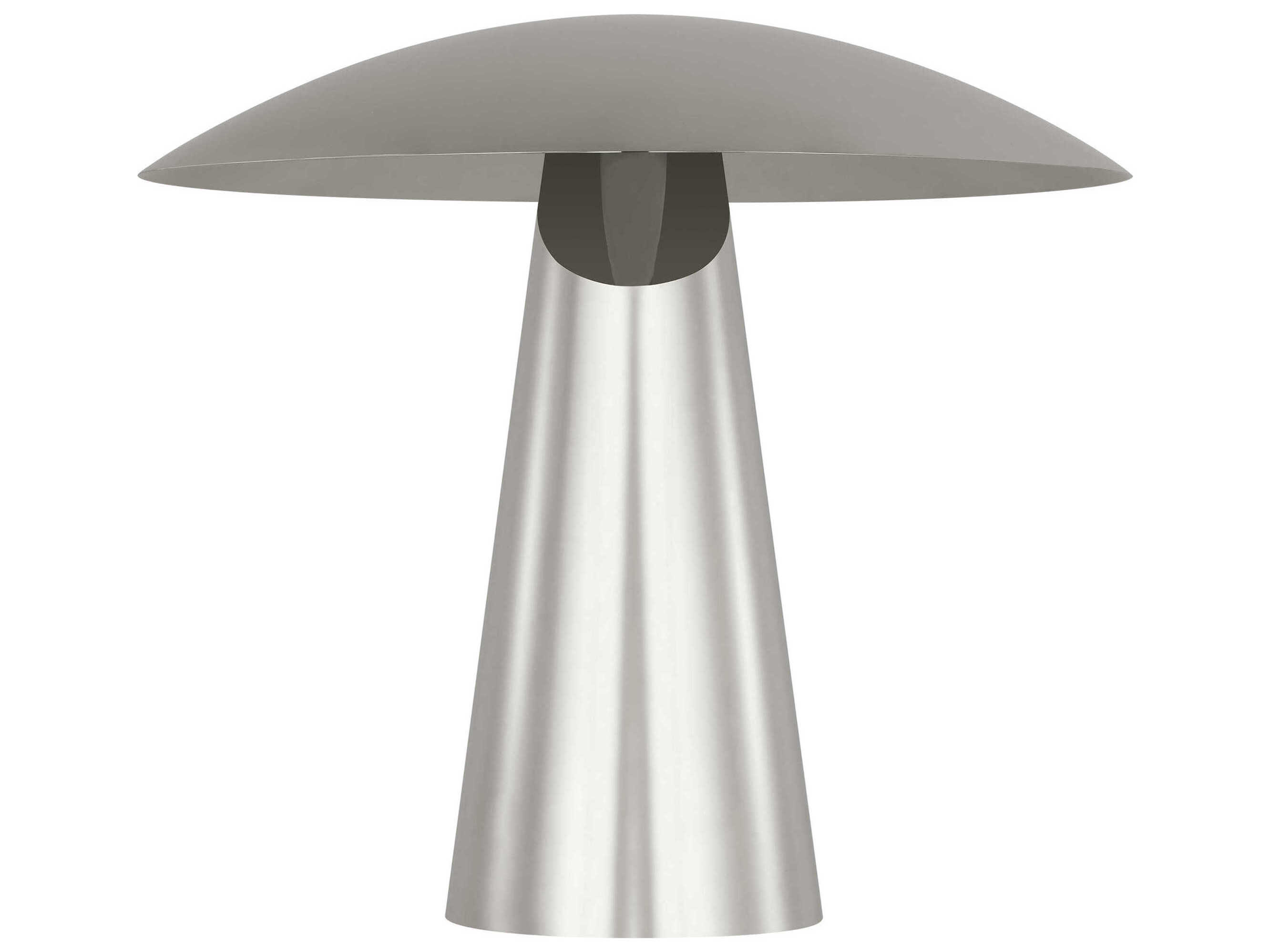 Visual Comfort Modern Aegis Polished Nickel Table Lamp