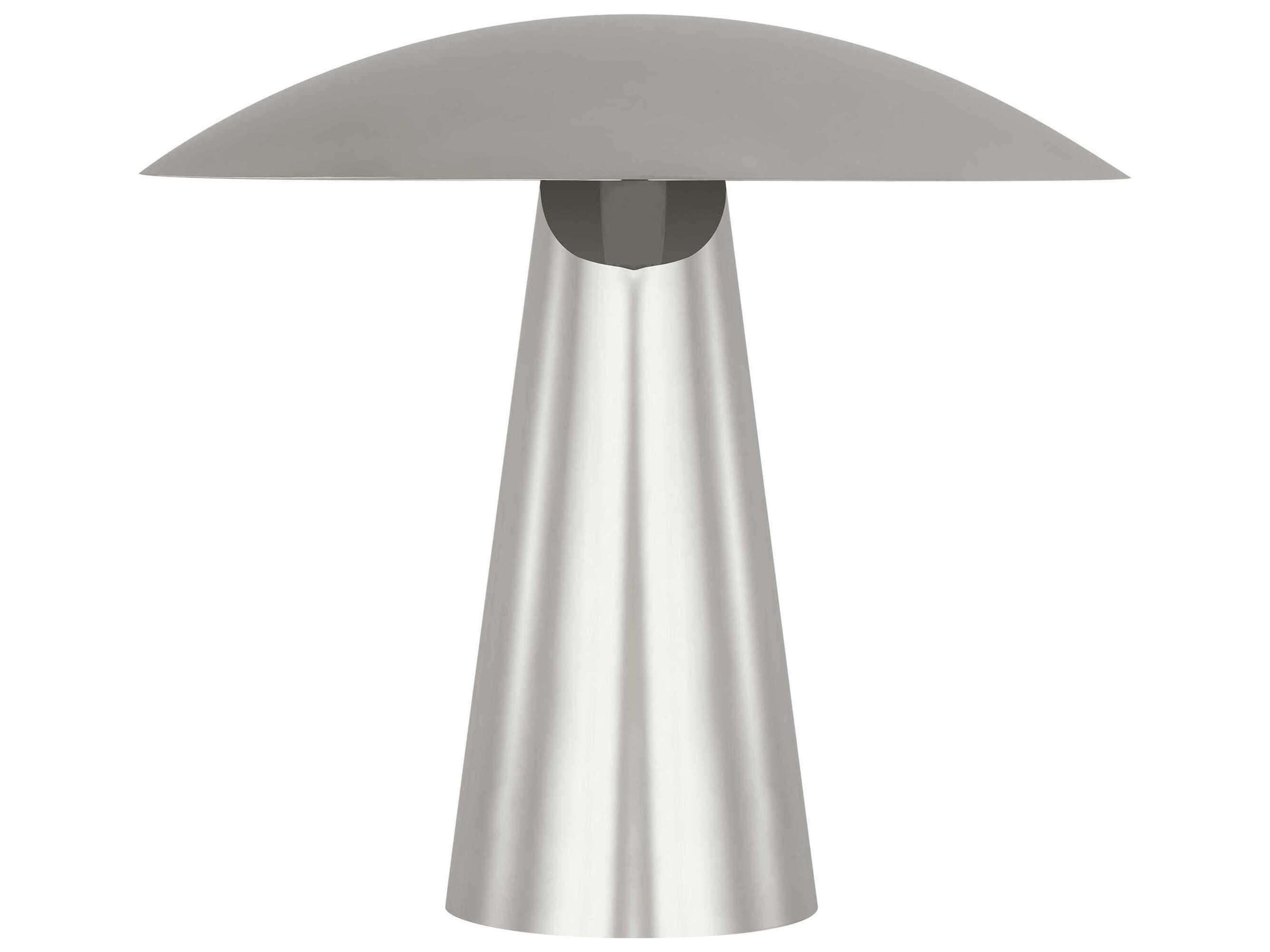 Visual Comfort Modern Aegis Polished Nickel Table Lamp