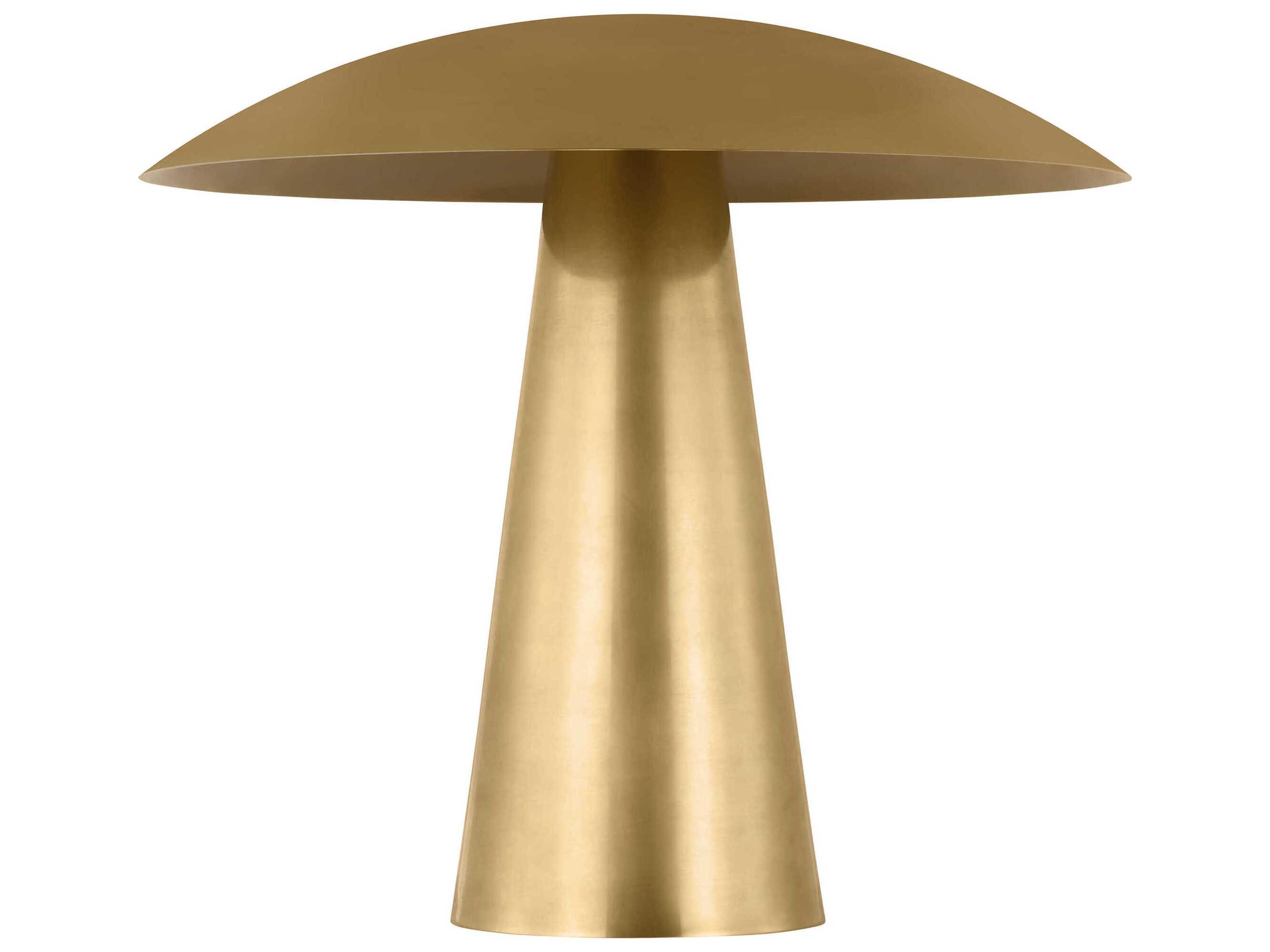 Visual Comfort Modern Aegis Natural Brass Table Lamp