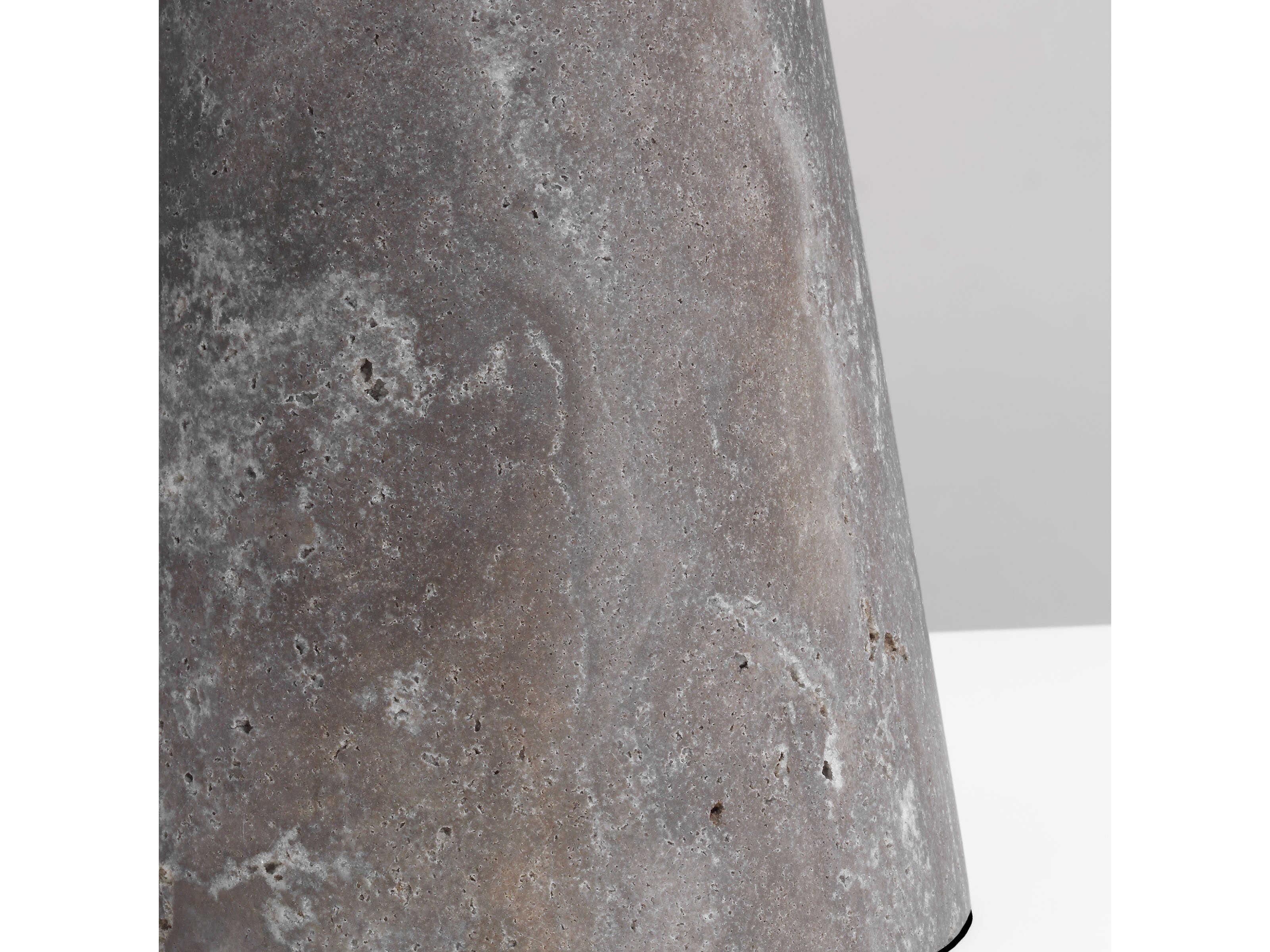 Visual Comfort Modern Aegis Dark Bronze dark Travertine Table Lamp