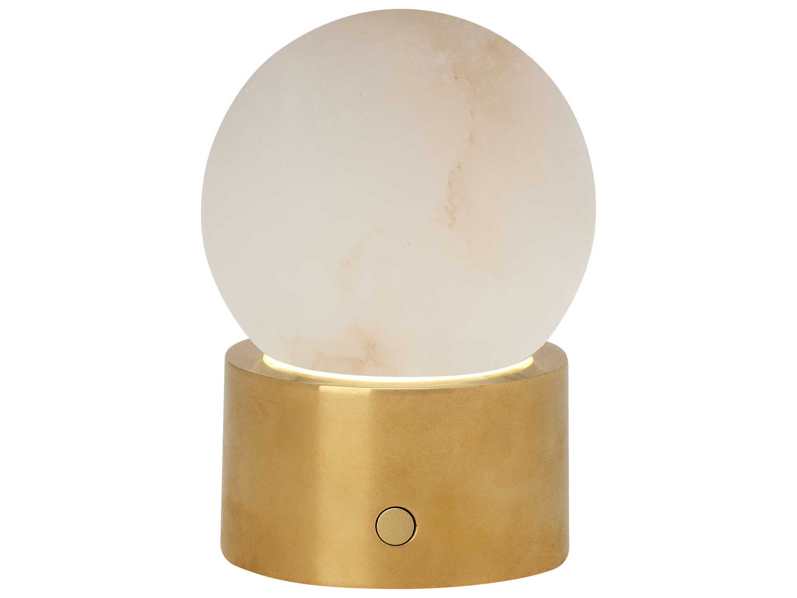 Visual Comfort Modern Mina Hand Rubbed Antique Brass Table Lamp