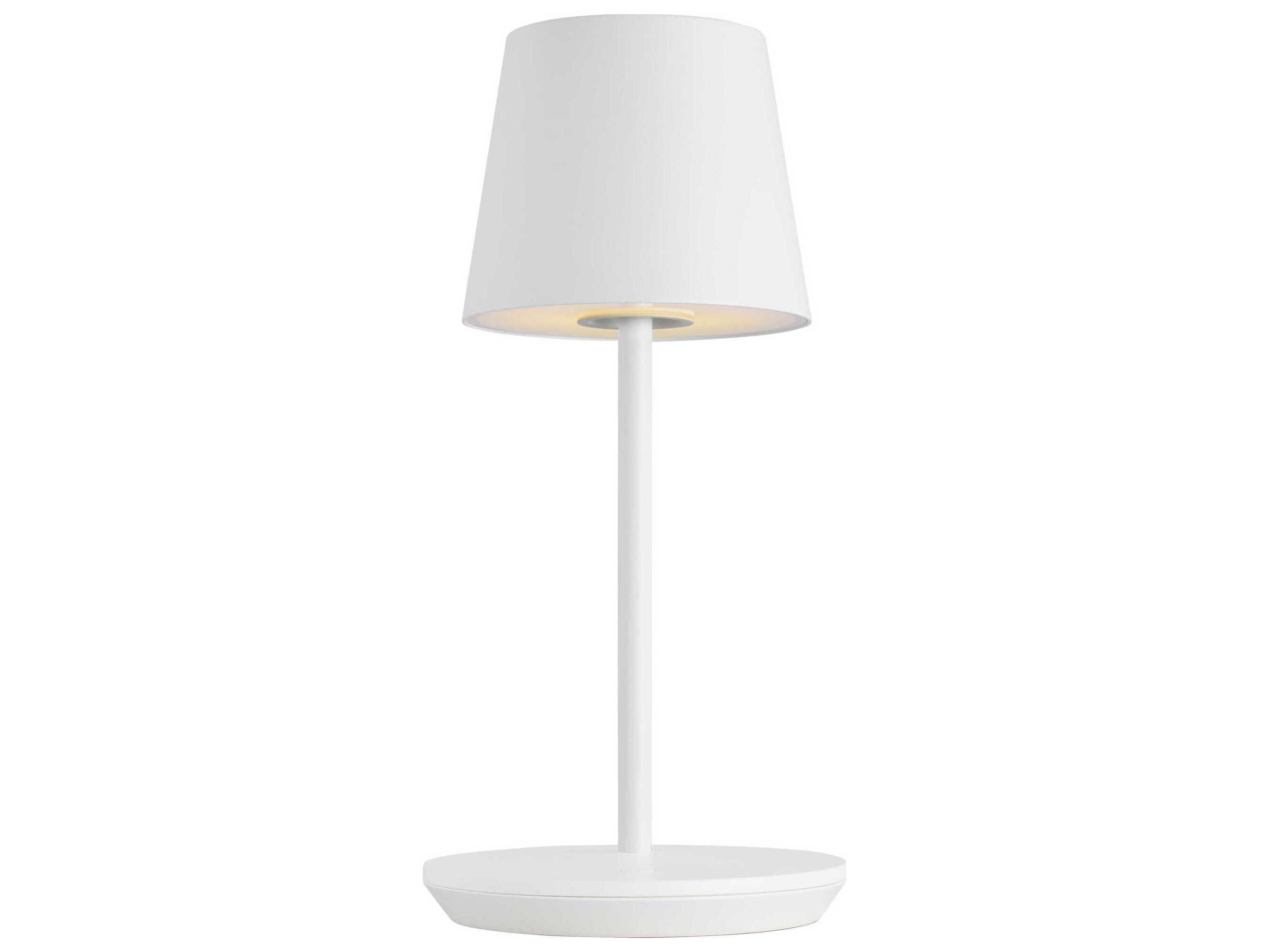 Visual Comfort Modern Nevis Matte White Table Lamp