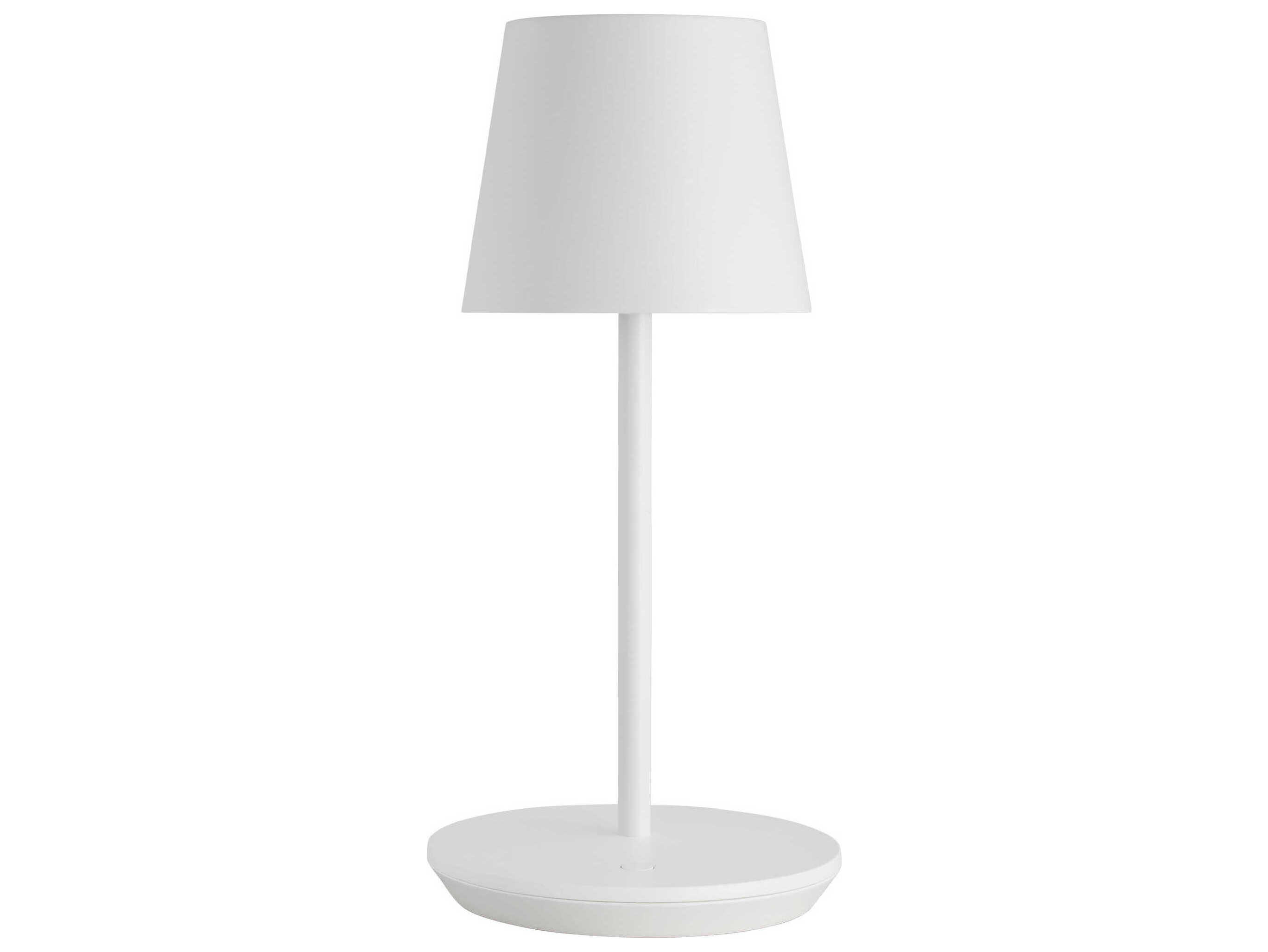 Visual Comfort Modern Nevis Matte White Table Lamp