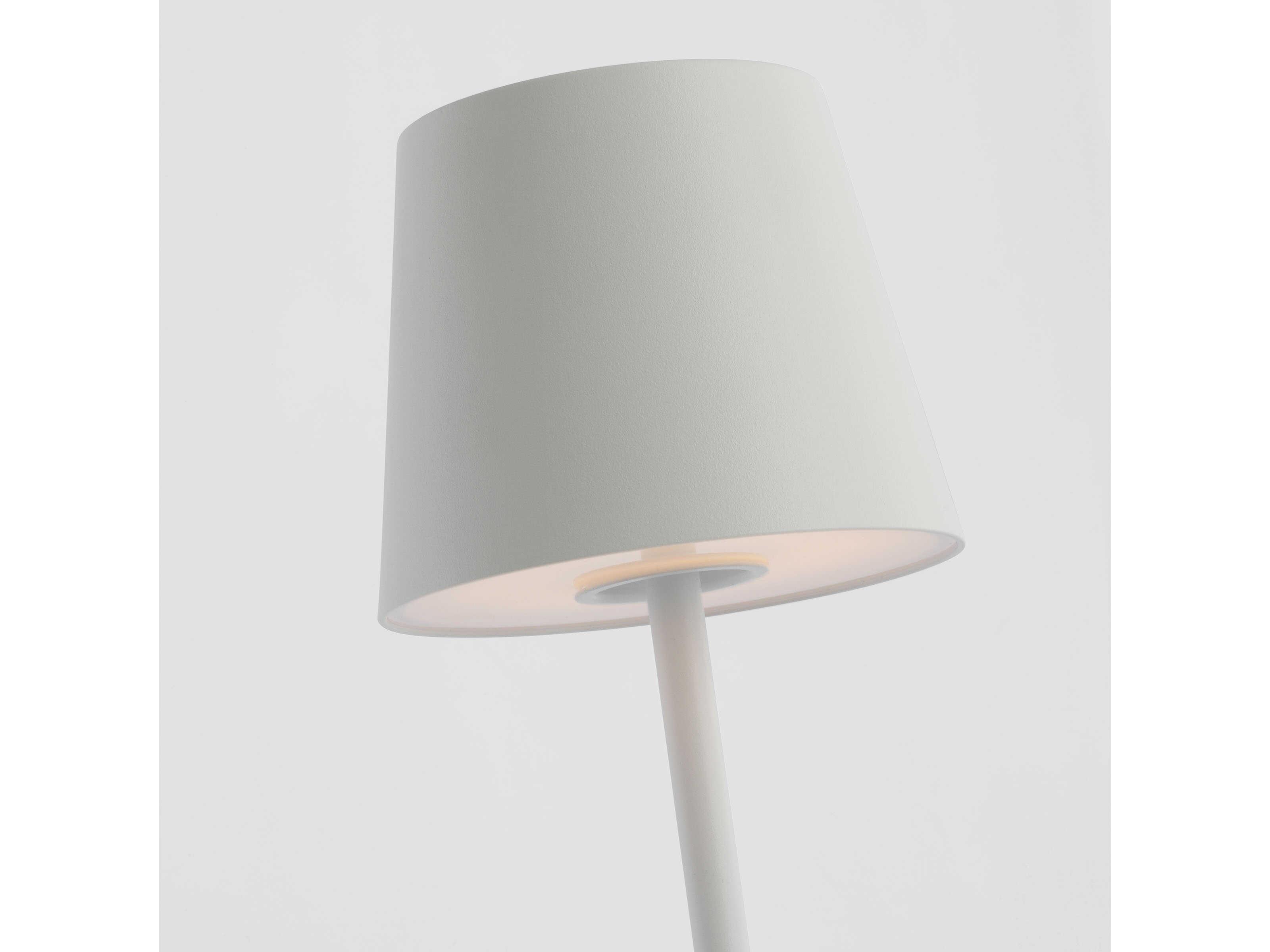 Visual Comfort Modern Nevis Matte White Table Lamp