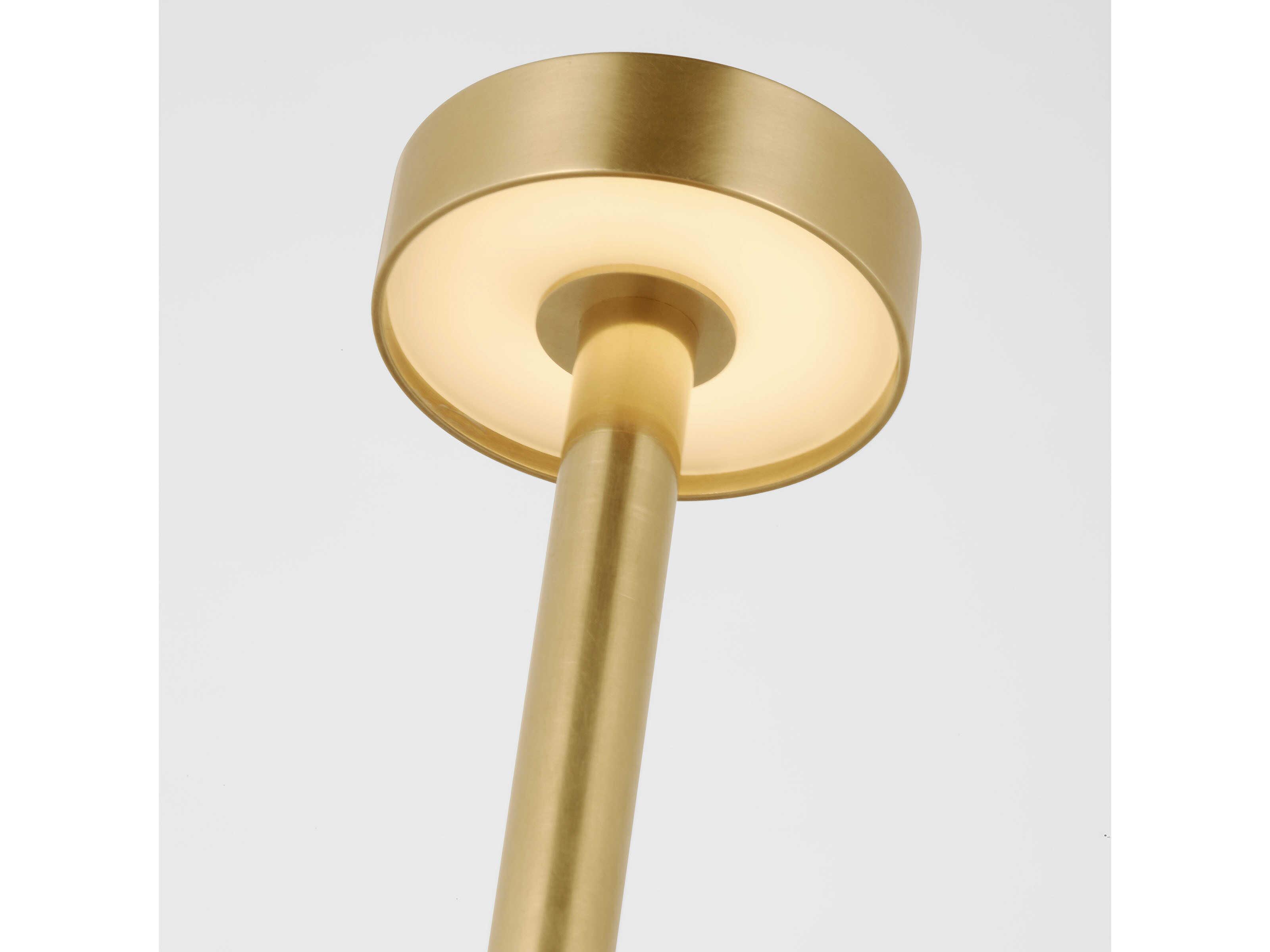 Visual Comfort Modern Moneta Hand Rubbed Antique Brass Table Lamp