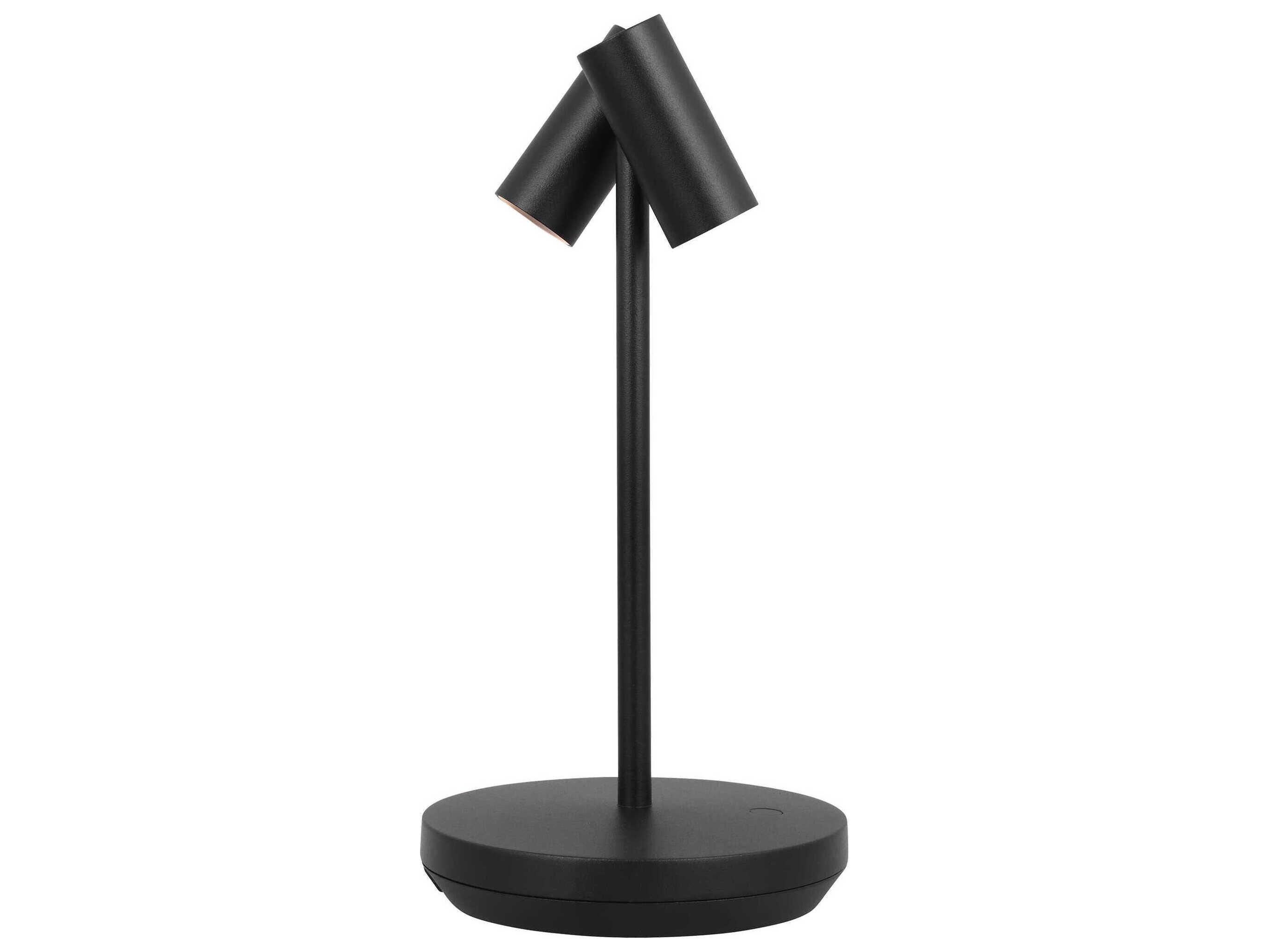 Visual Comfort Modern Doppia Black Table Lamp
