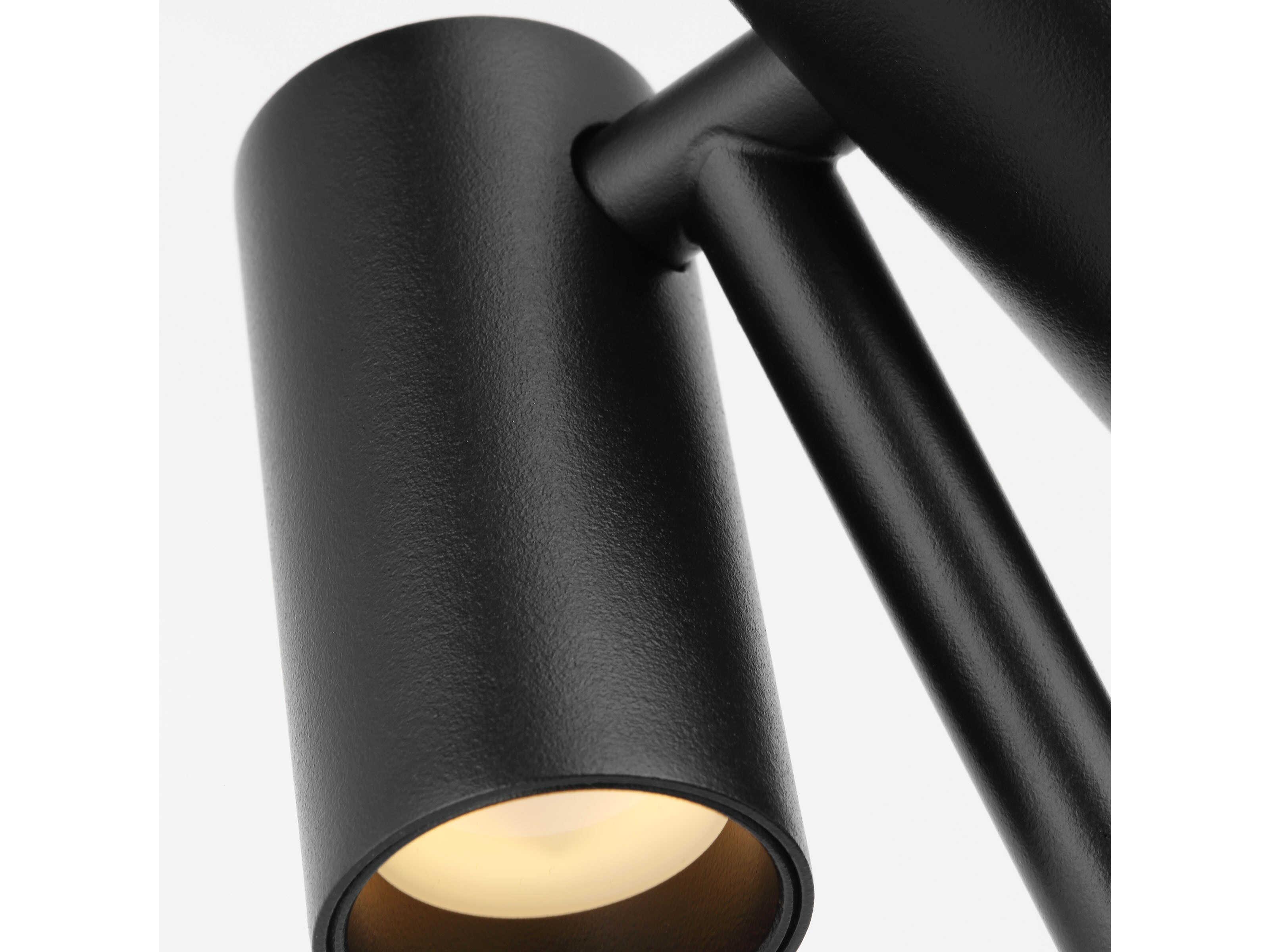 Visual Comfort Modern Doppia Black Table Lamp