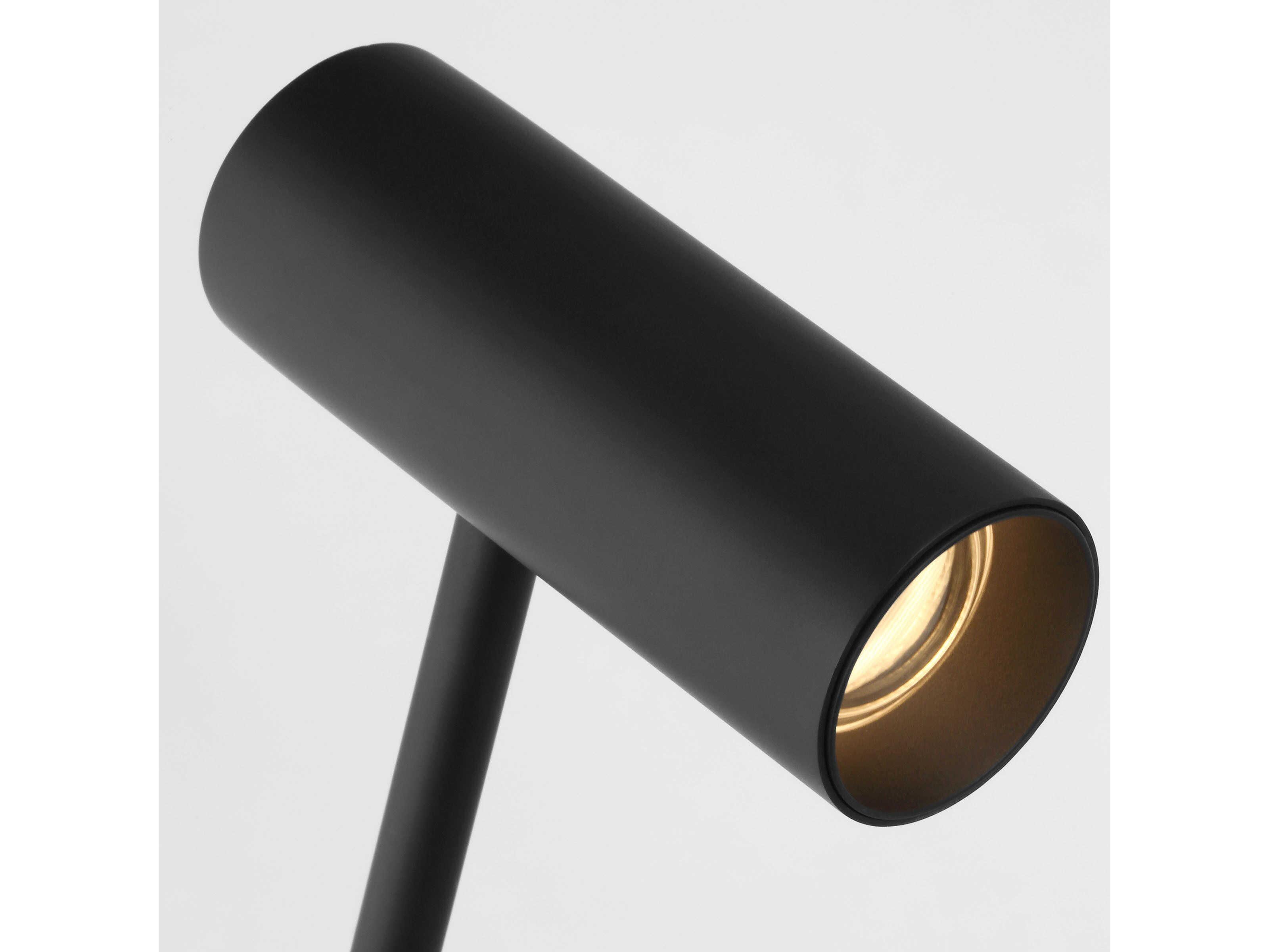Visual Comfort Modern Ponte Nightshade Black Desk Lamp