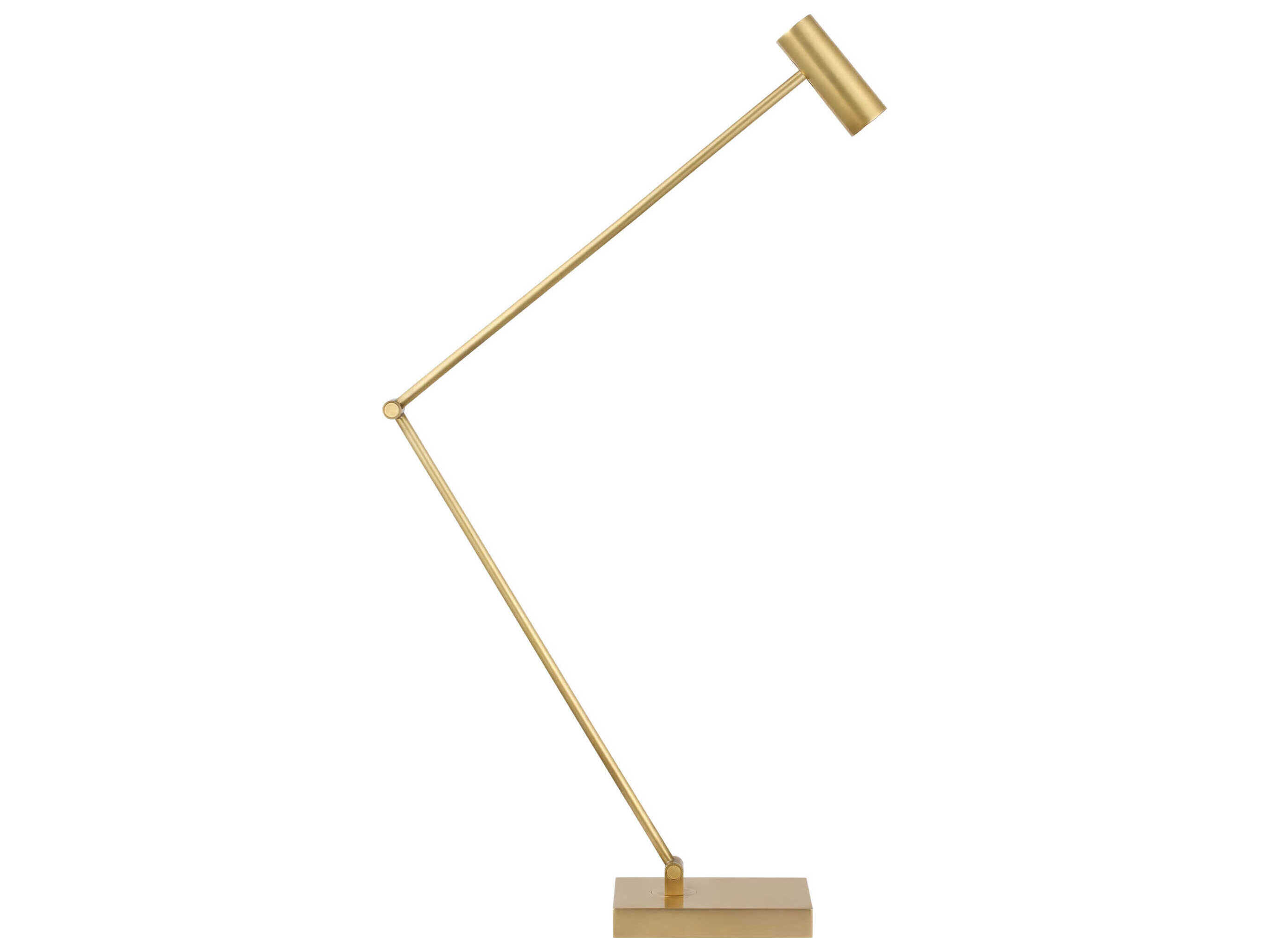 Visual Comfort Modern Ponte Hand Rubbed Antique Brass Desk Lamp