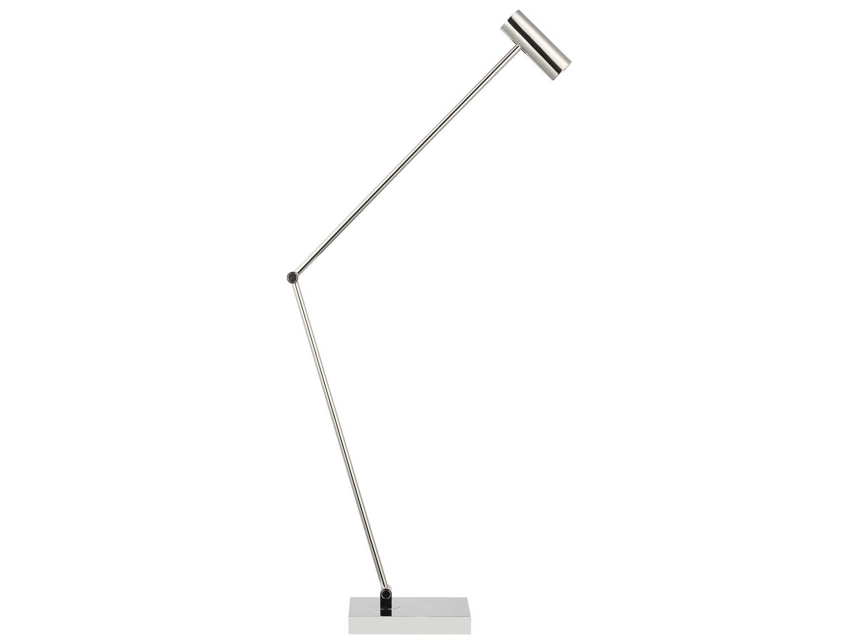 Visual Comfort Modern Ponte Polished Nickel Desk Lamp