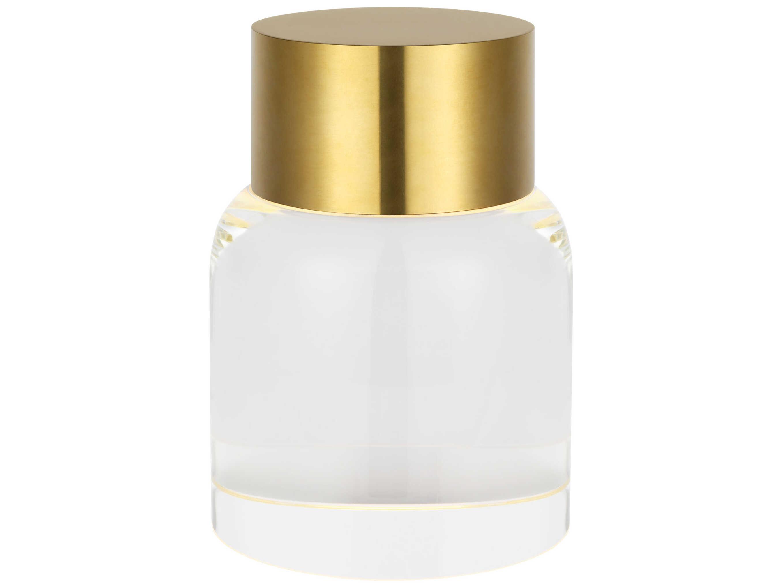 Visual Comfort Modern Caspe Hand Rubbed Antique Brass Table Lamp