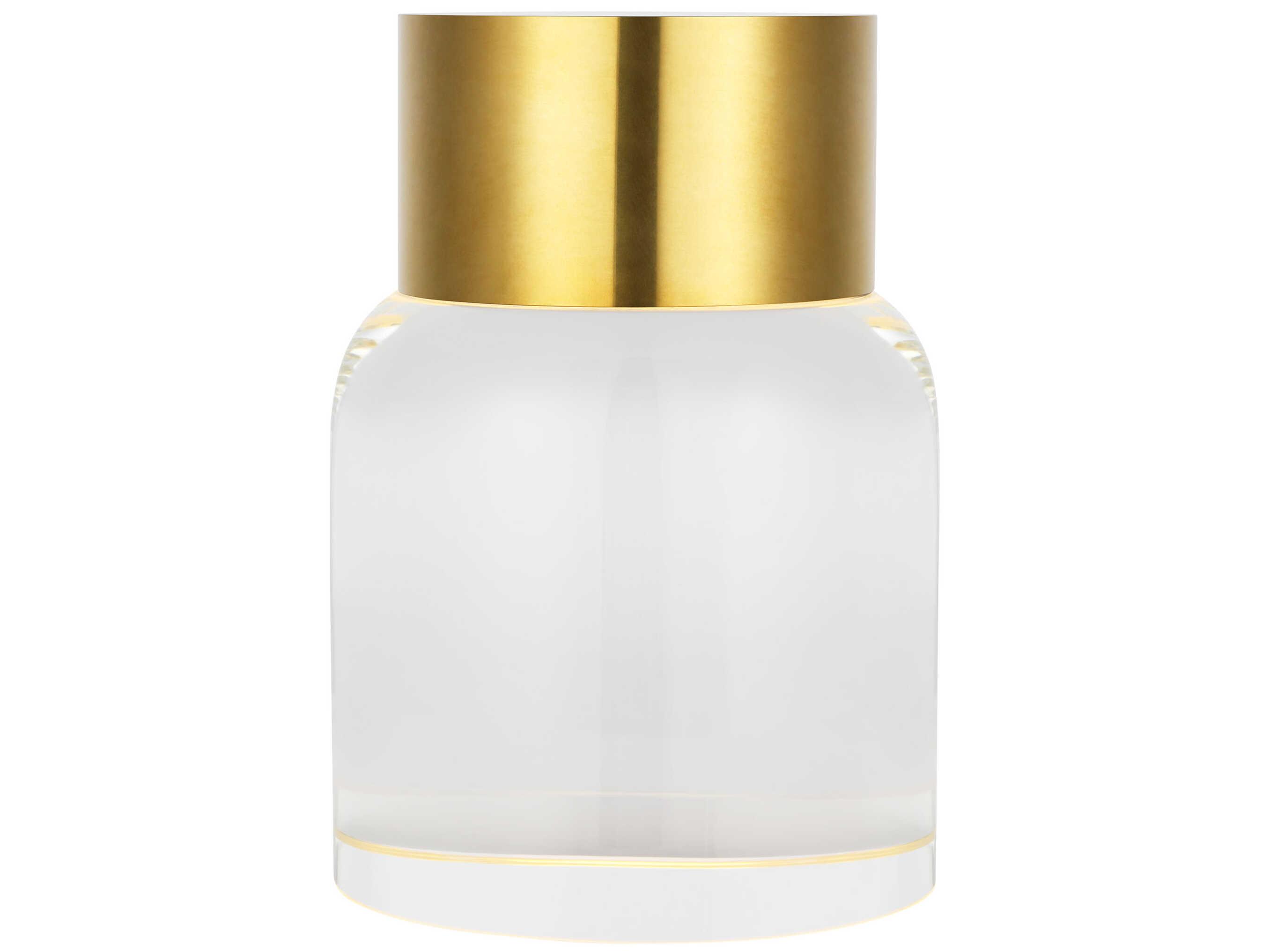 Visual Comfort Modern Caspe Hand Rubbed Antique Brass Table Lamp