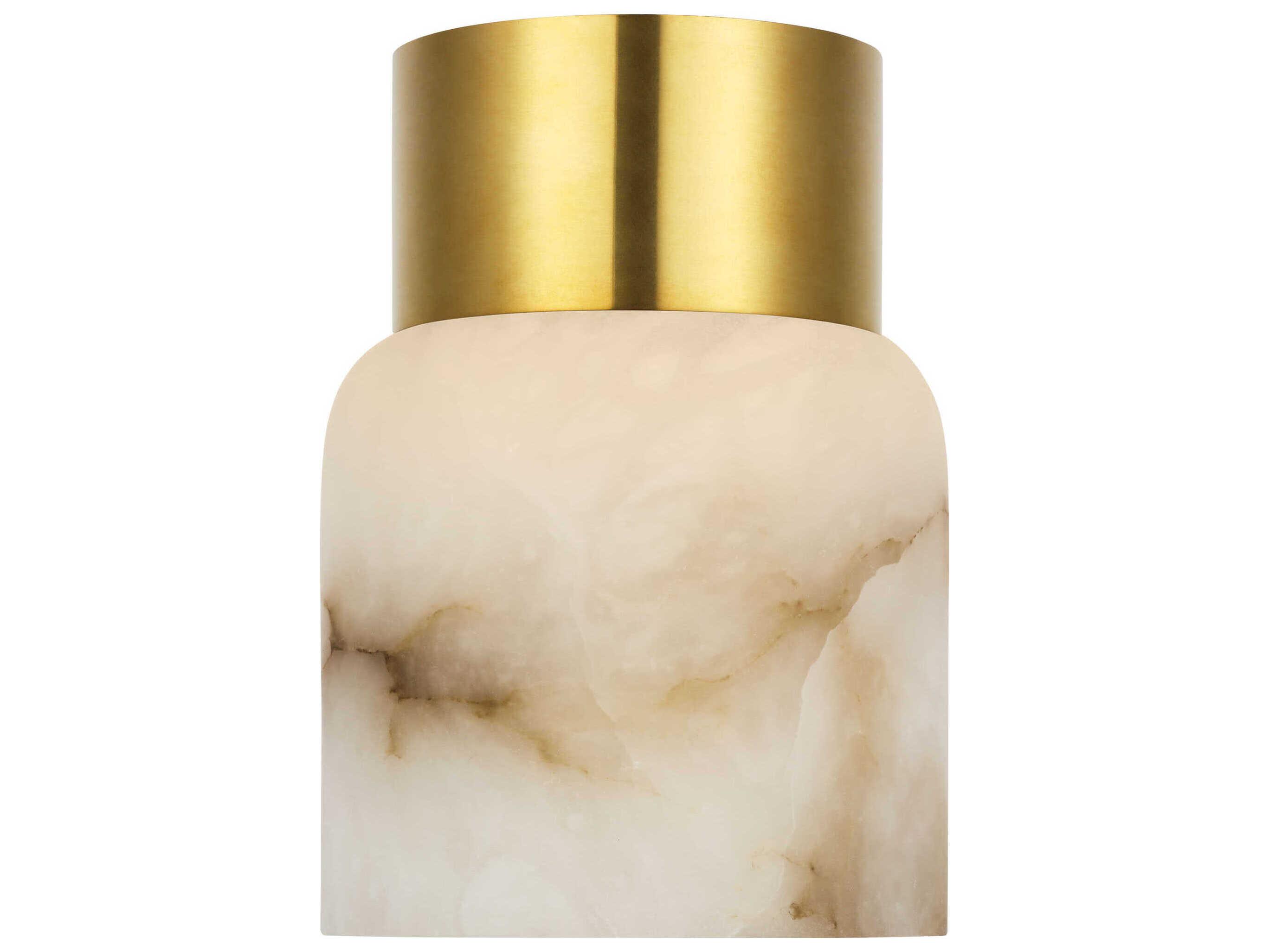 Visual Comfort Modern Caspe Hand Rubbed Antique Brass Table Lamp