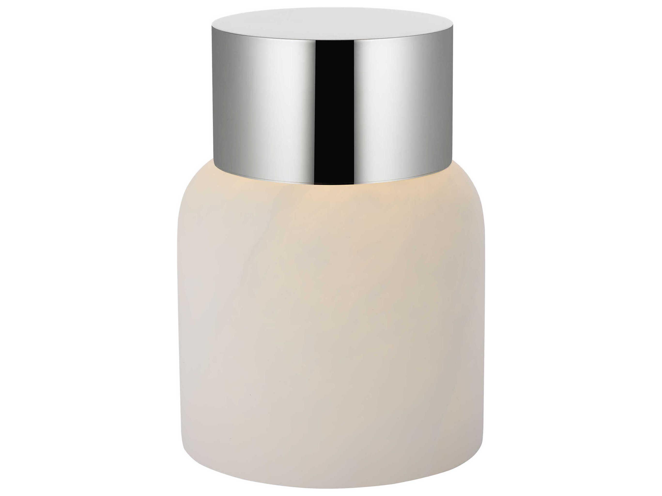 Visual Comfort Modern Caspe Polished Nickel Table Lamp