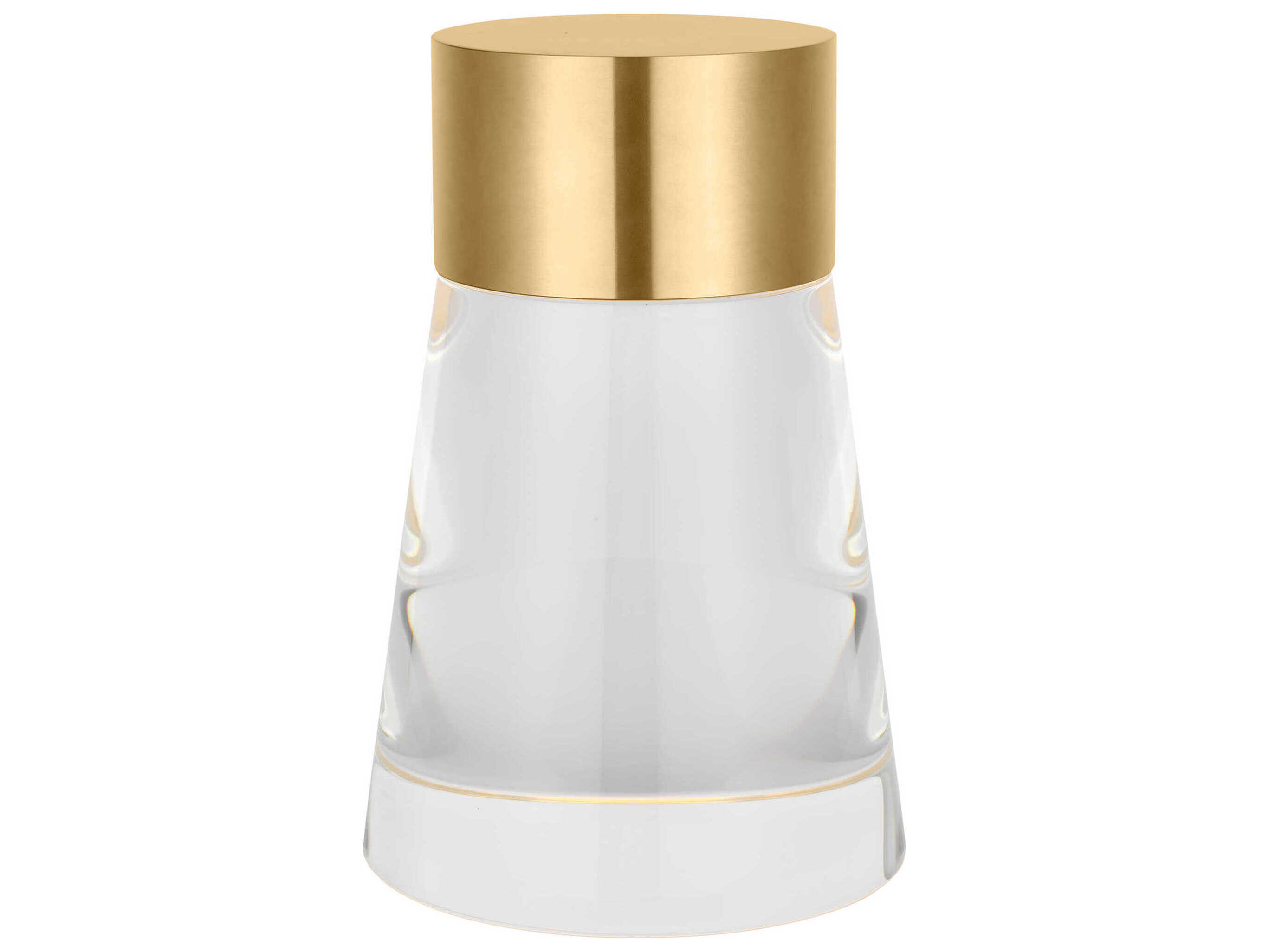 Visual Comfort Modern Caspe Hand Rubbed Antique Brass Table Lamp