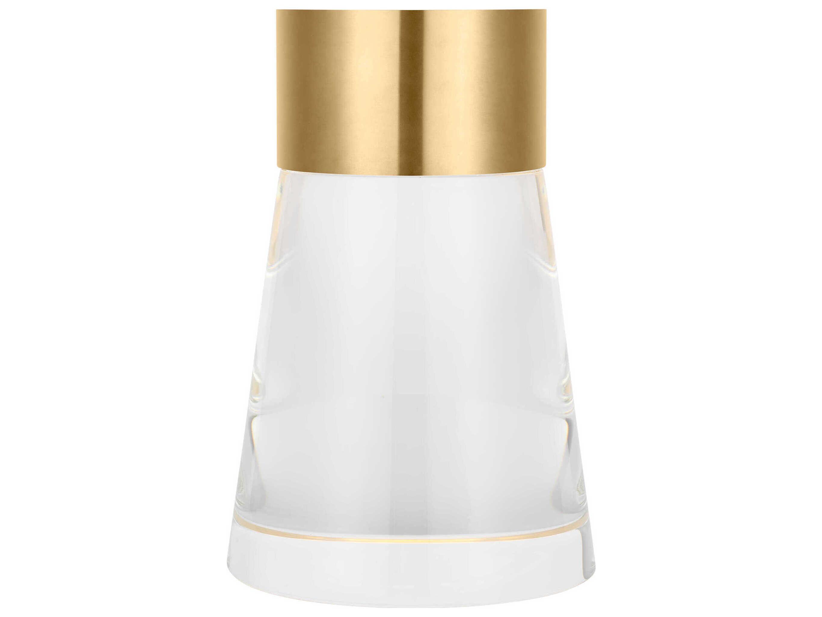 Visual Comfort Modern Caspe Hand Rubbed Antique Brass Table Lamp