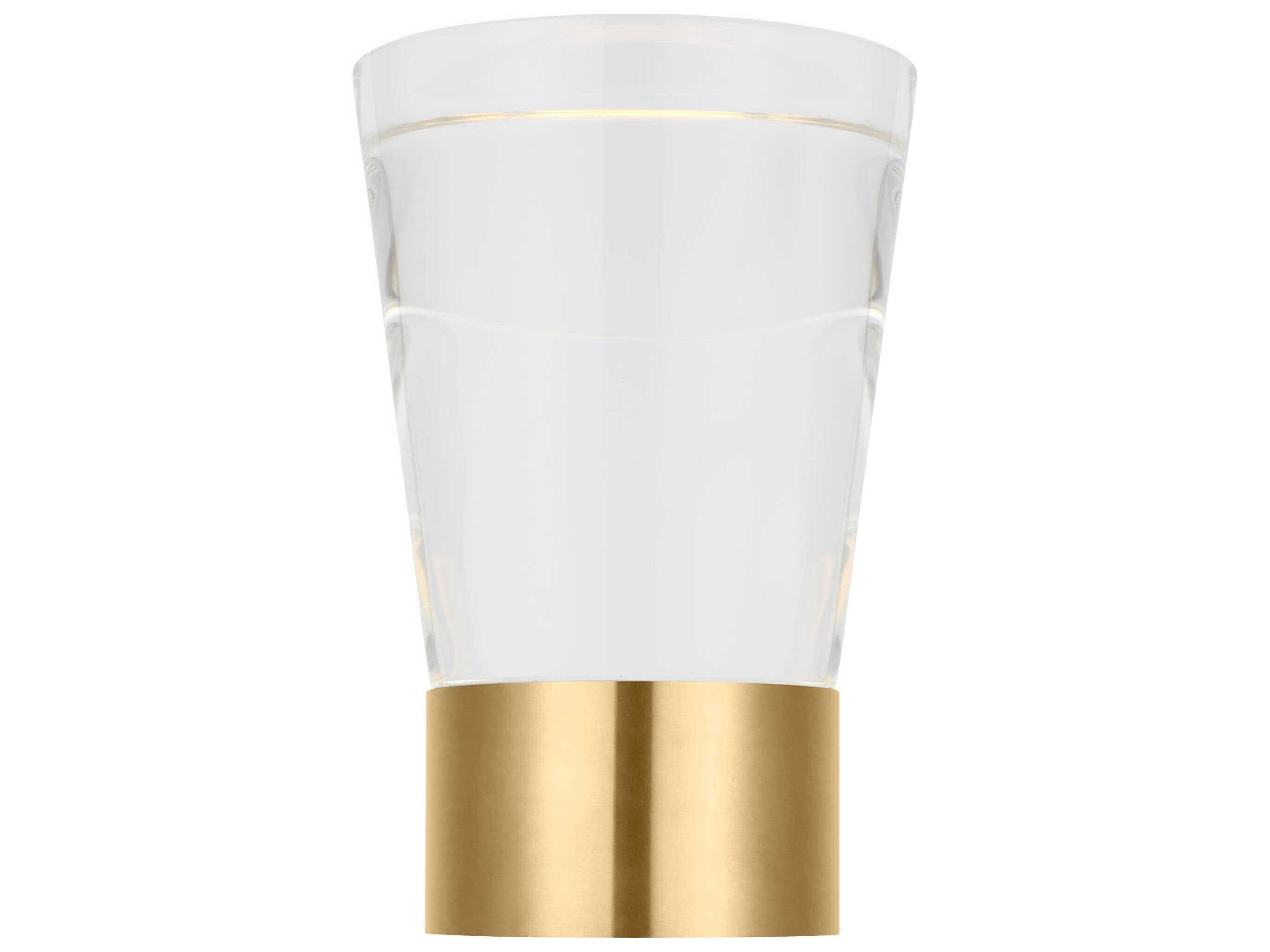 Visual Comfort Modern Caspe Hand Rubbed Antique Brass Table Lamp