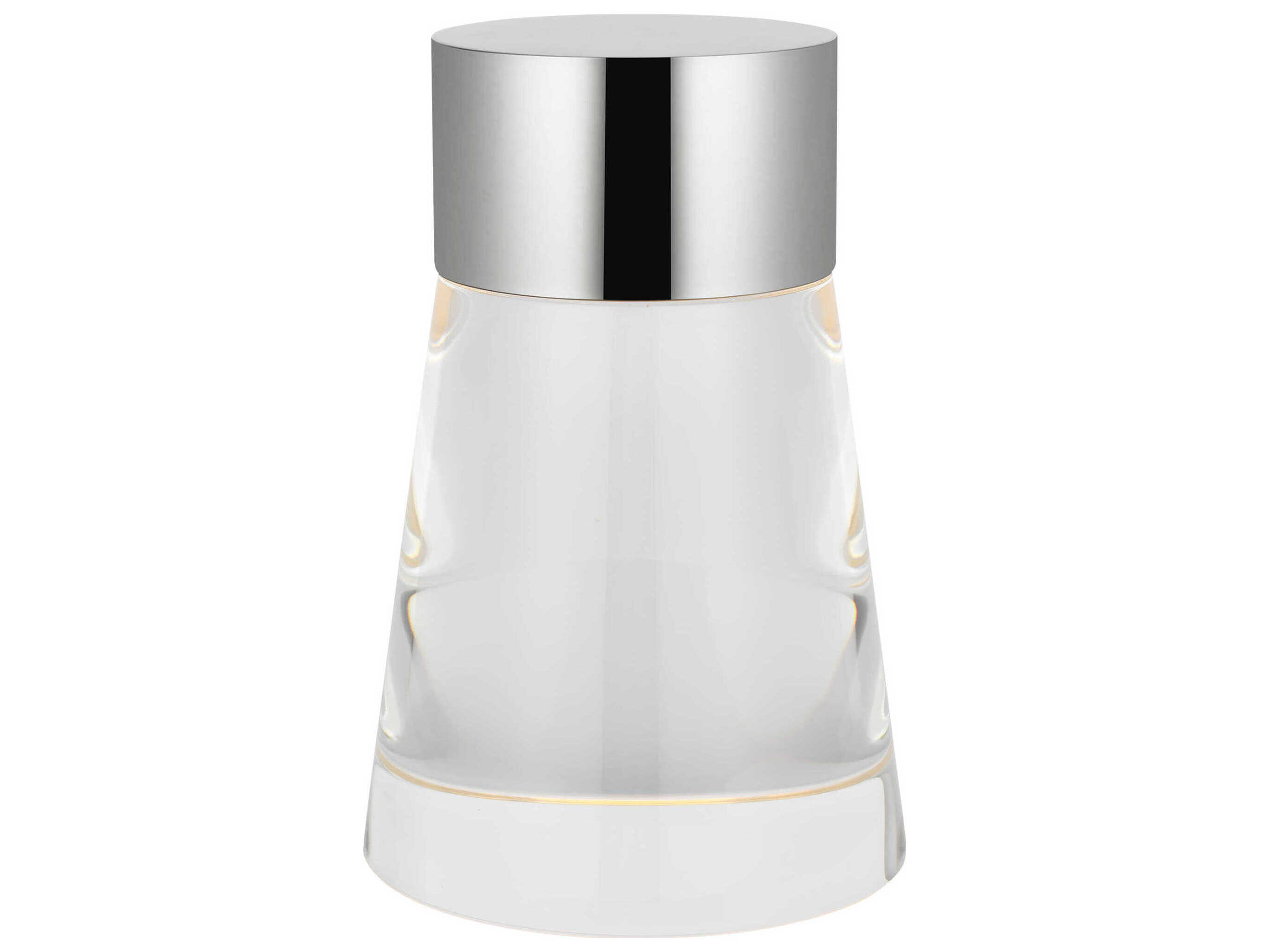 Visual Comfort Modern Caspe Polished Nickel Table Lamp