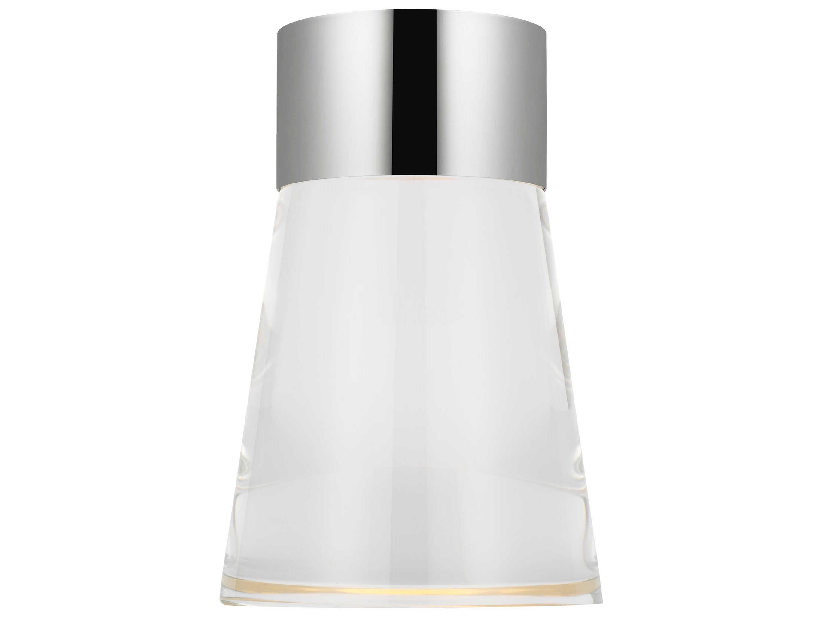 Visual Comfort Modern Caspe Polished Nickel Table Lamp