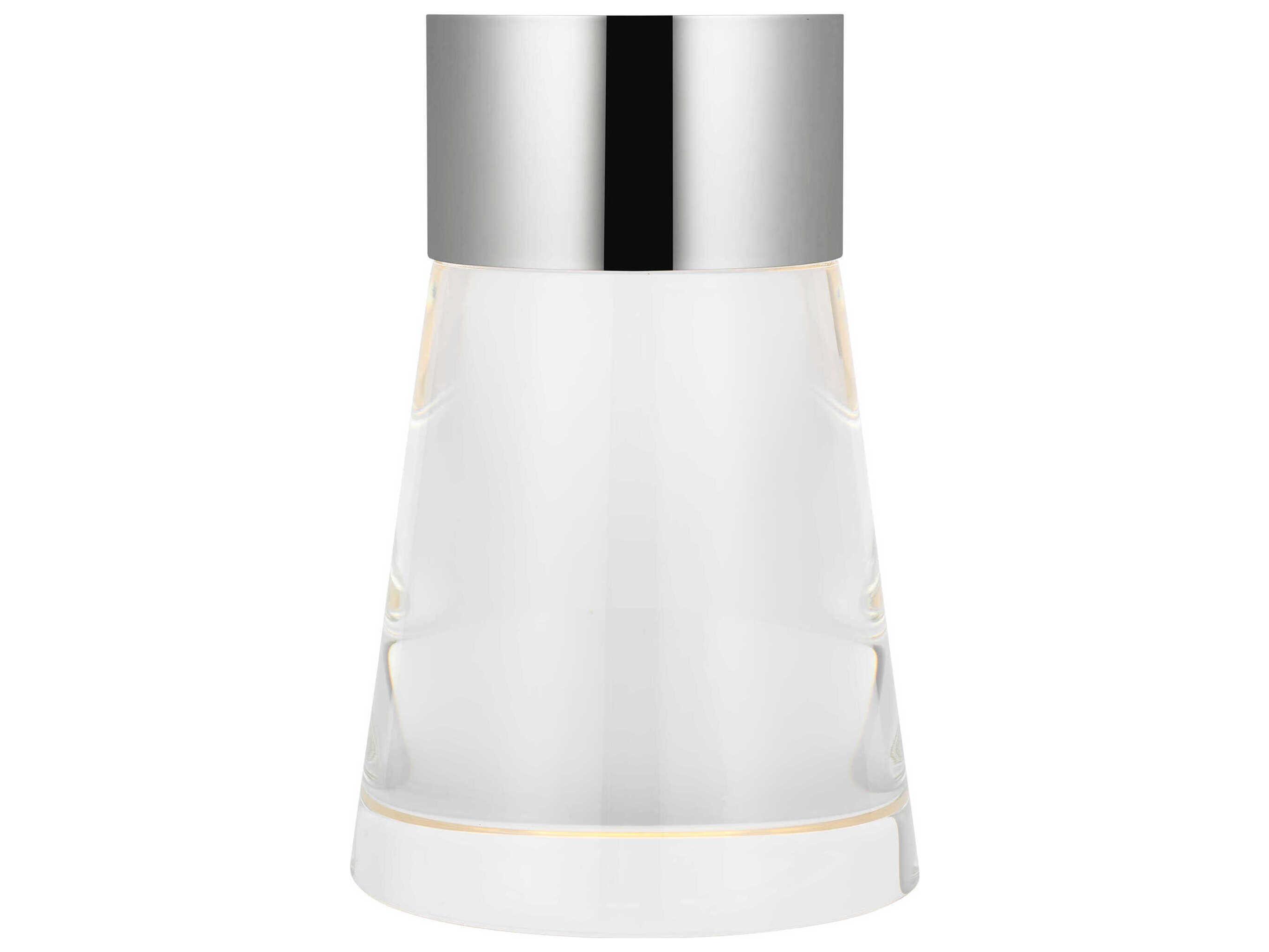 Visual Comfort Modern Caspe Polished Nickel Table Lamp