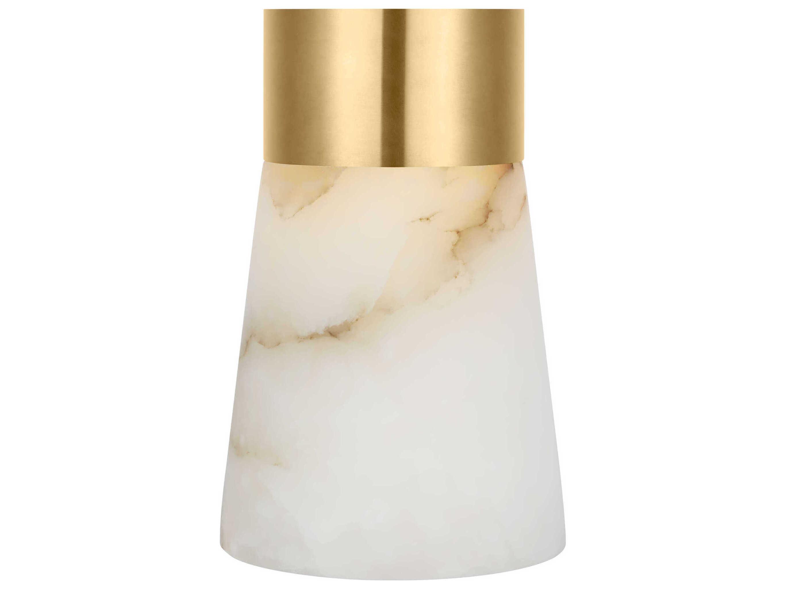 Visual Comfort Modern Caspe Hand Rubbed Antique Brass Table Lamp