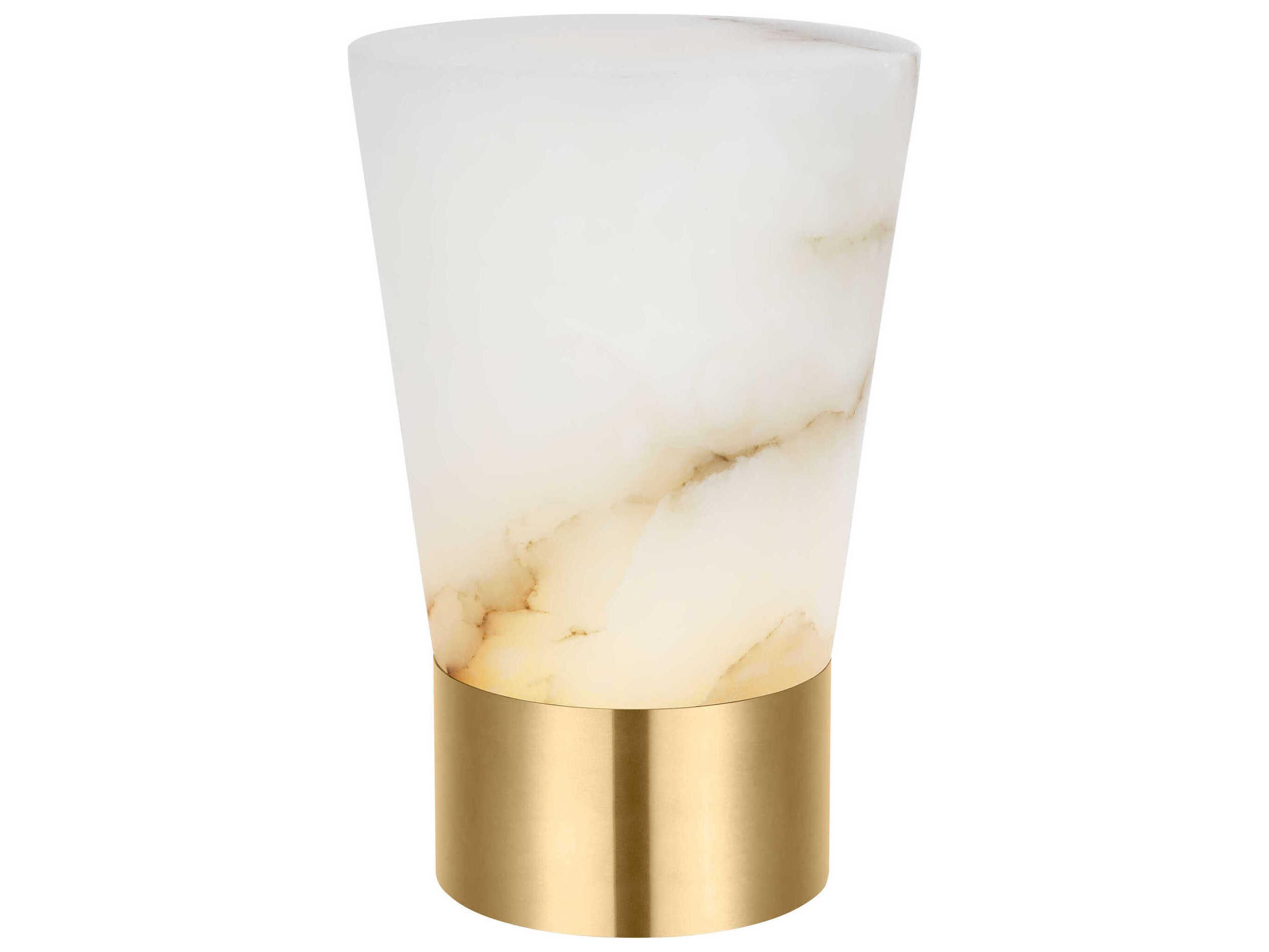 Visual Comfort Modern Caspe Hand Rubbed Antique Brass Table Lamp