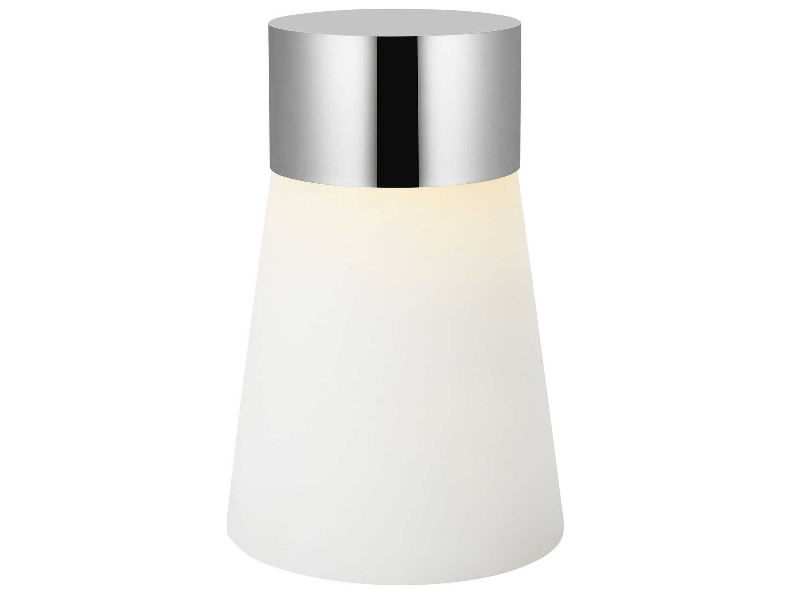 Visual Comfort Modern Caspe Polished Nickel Table Lamp