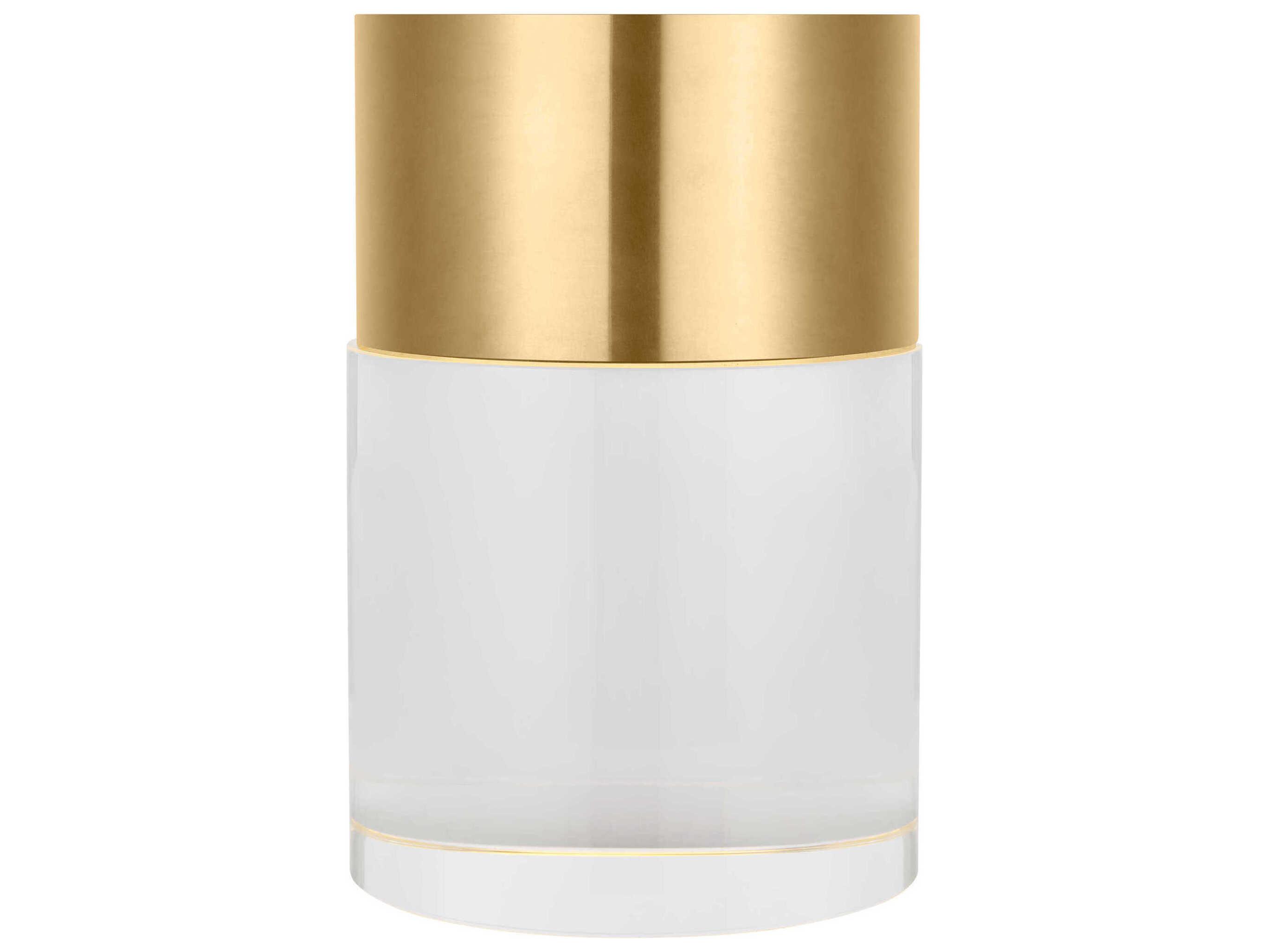 Visual Comfort Modern Caspe Hand Rubbed Antique Brass Table Lamp