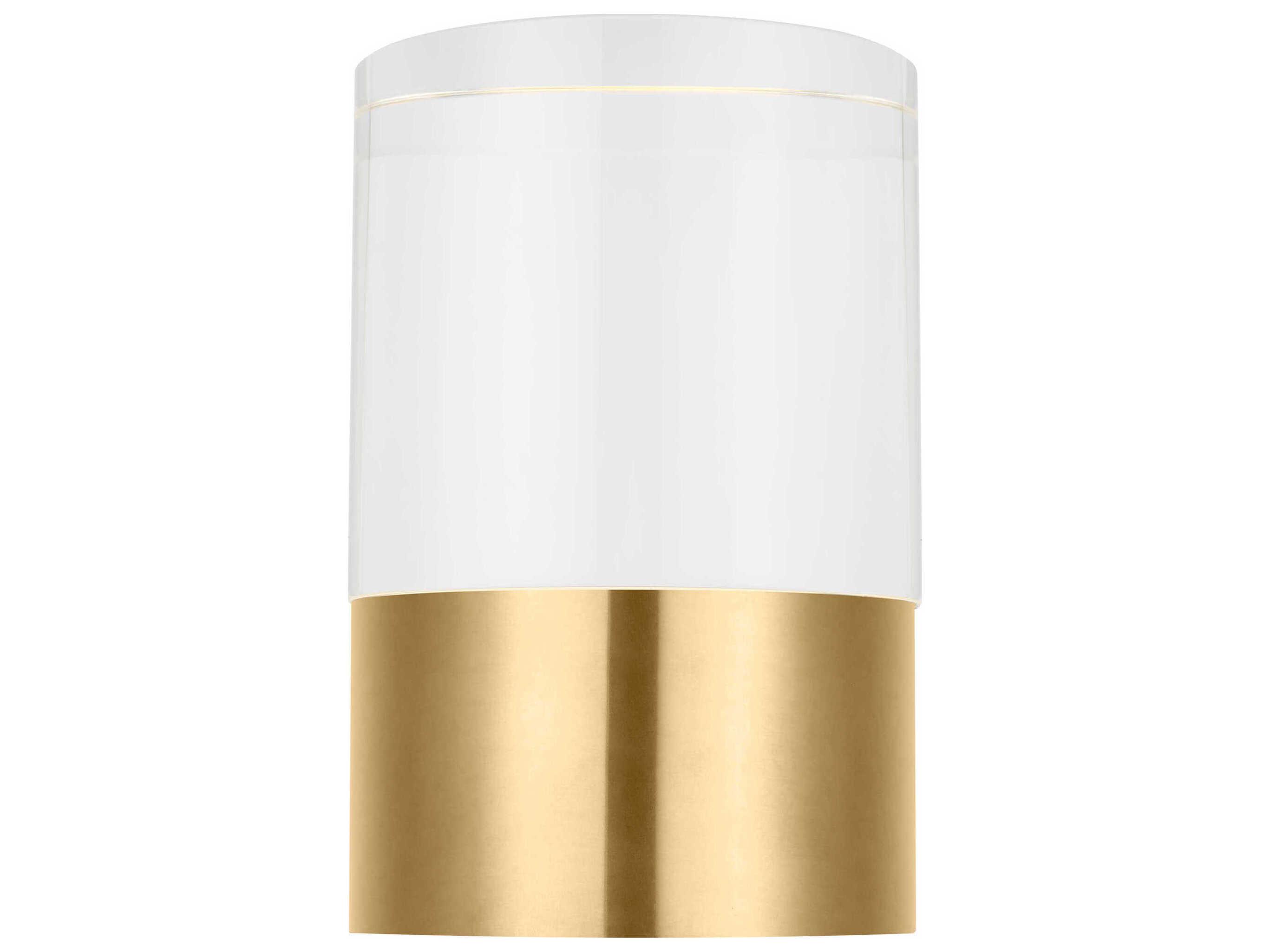 Visual Comfort Modern Caspe Hand Rubbed Antique Brass Table Lamp