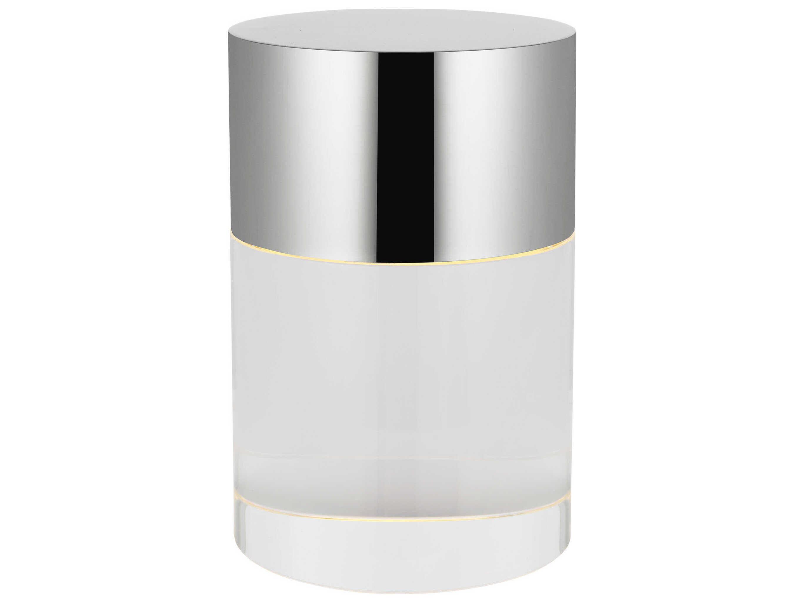 Visual Comfort Modern Caspe Polished Nickel Table Lamp