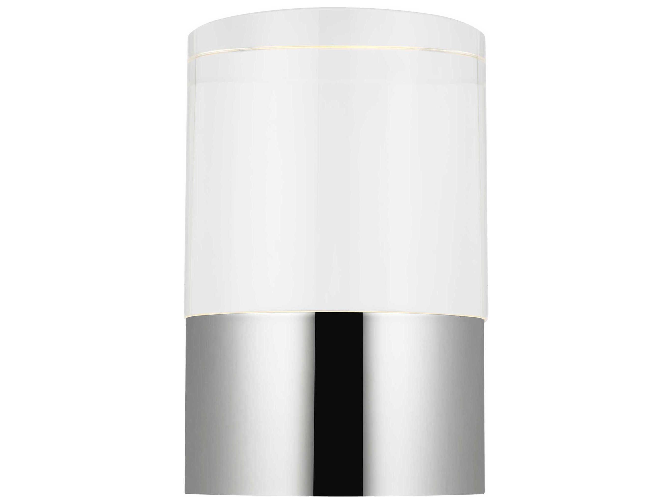 Visual Comfort Modern Caspe Polished Nickel Table Lamp