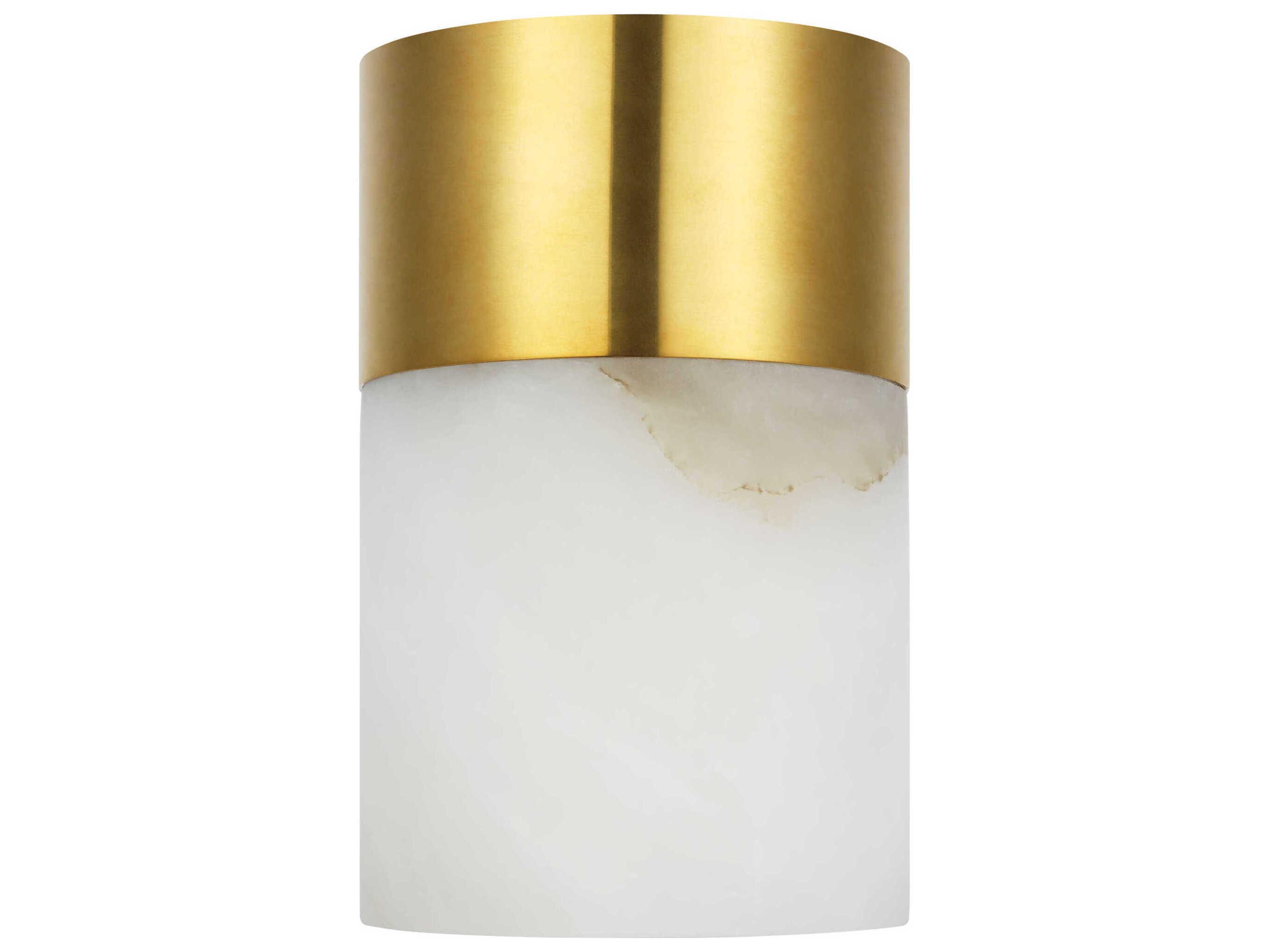 Visual Comfort Modern Caspe Hand Rubbed Antique Brass Table Lamp