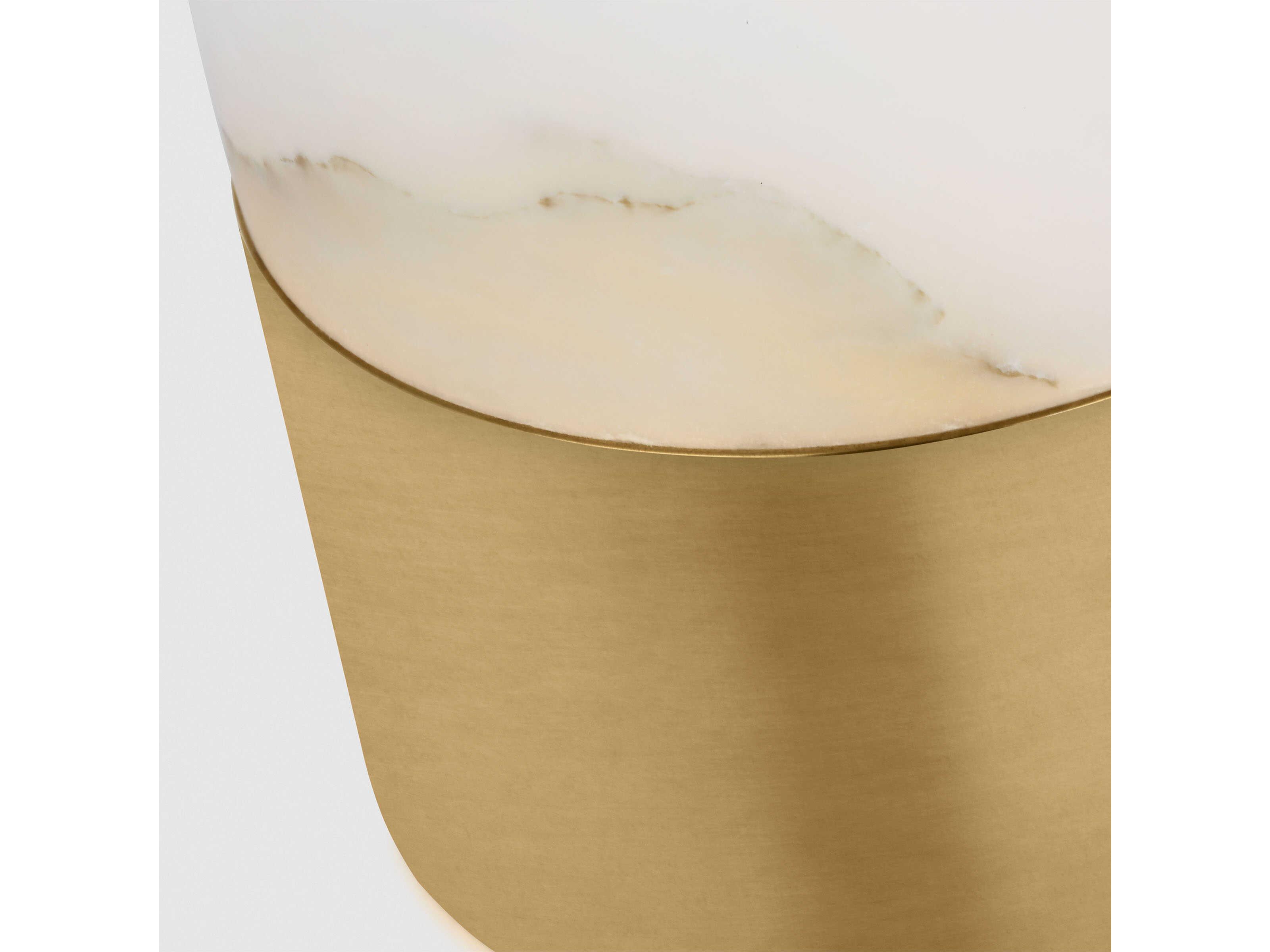 Visual Comfort Modern Caspe Hand Rubbed Antique Brass Table Lamp