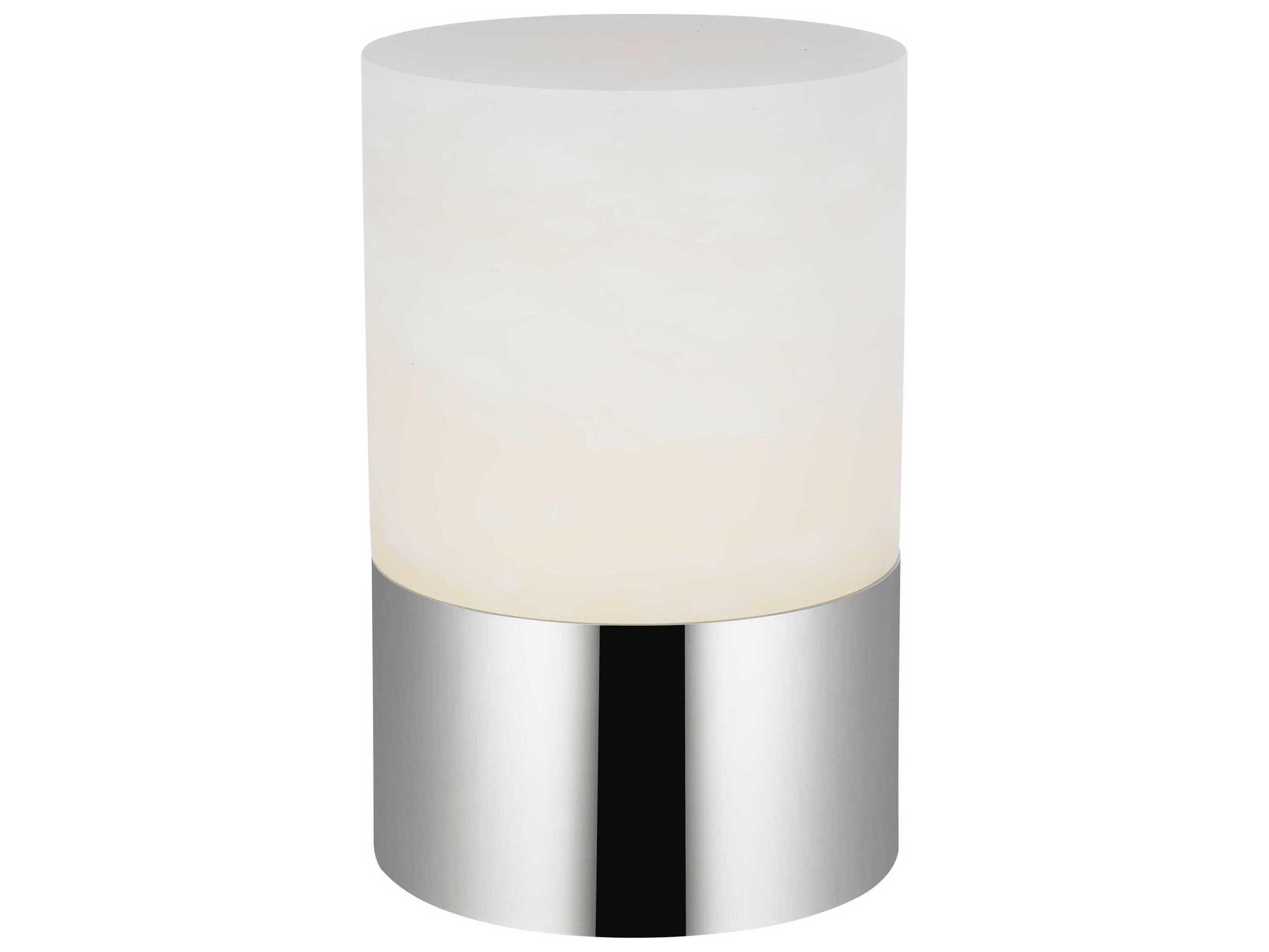 Visual Comfort Modern Caspe Polished Nickel Table Lamp