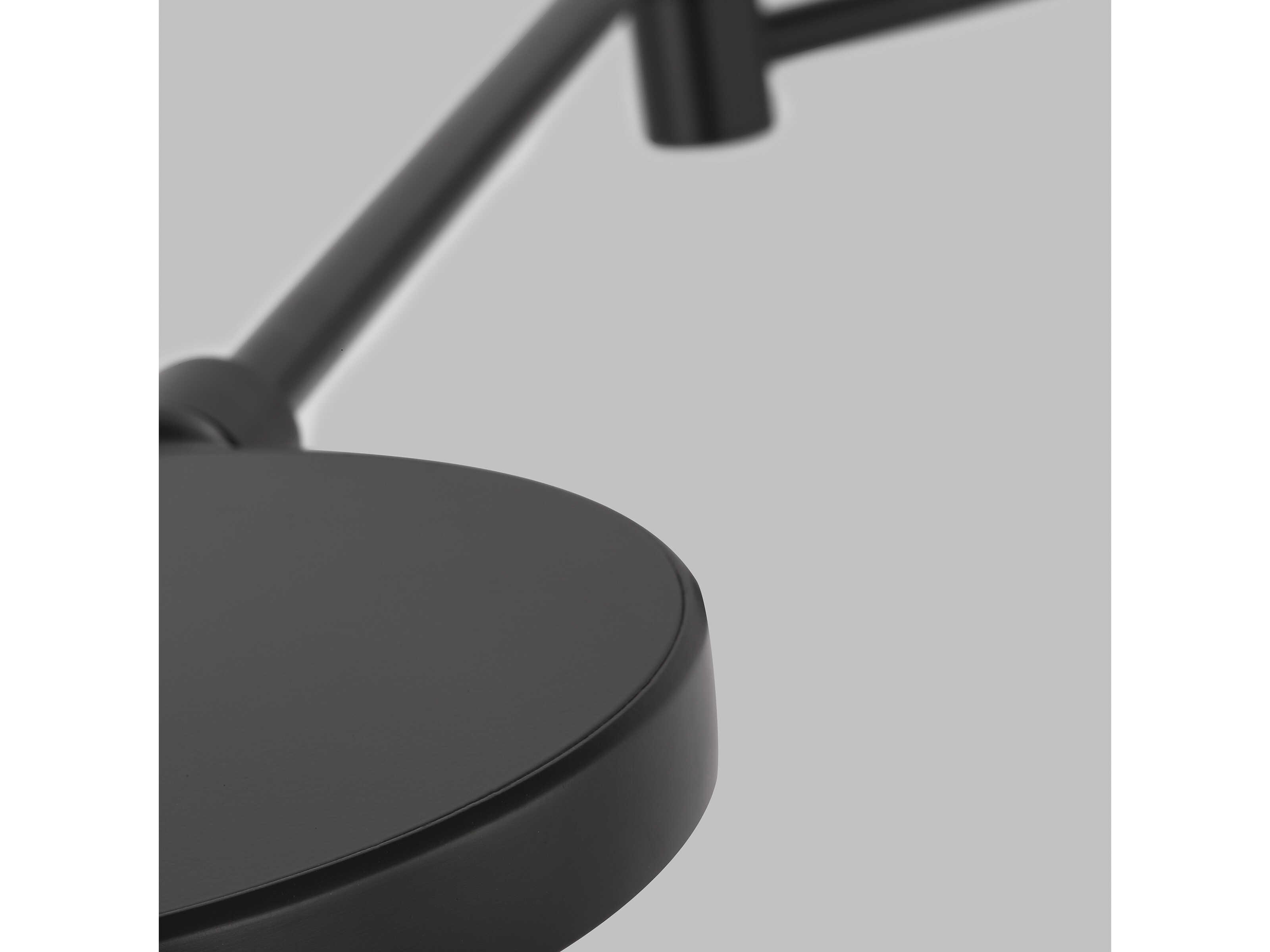 Visual Comfort Modern Spectica 1-Light Matte Black Swing Wall Sconce